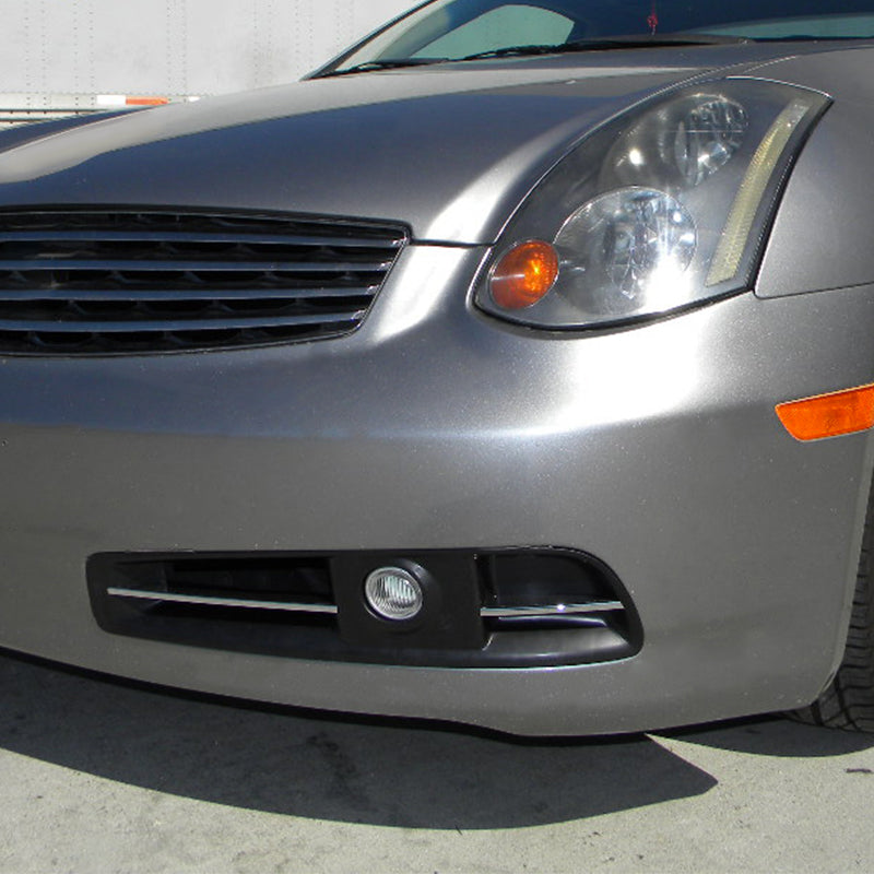 2003-2005 Infiniti G35 Coupe H3 Fog Lights Kit  (Chrome Housing/Clear Lens)