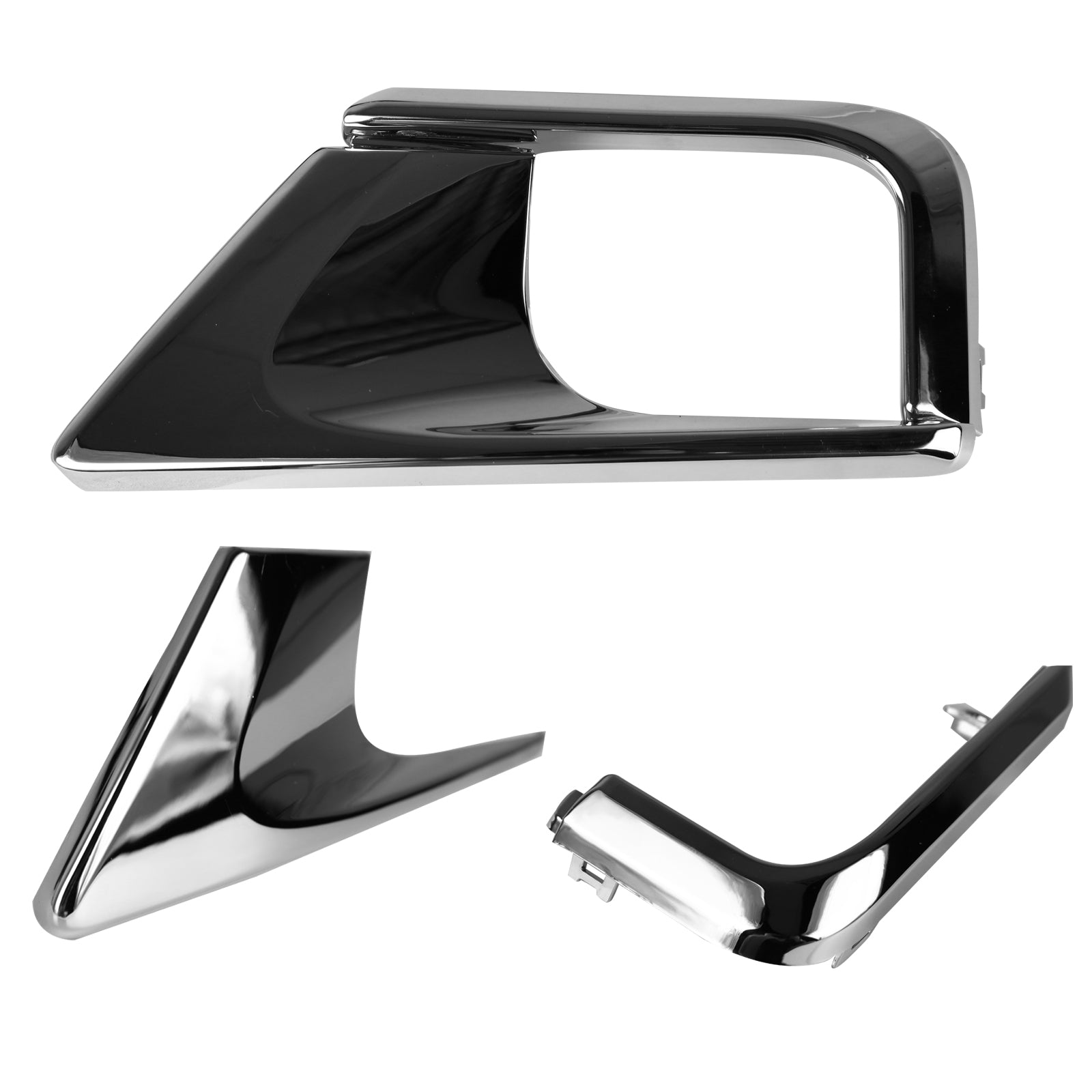 2016-2018 Toyota Land Cruiser H16 Fog Lights Kit (Chrome Housing/Clear Lens)