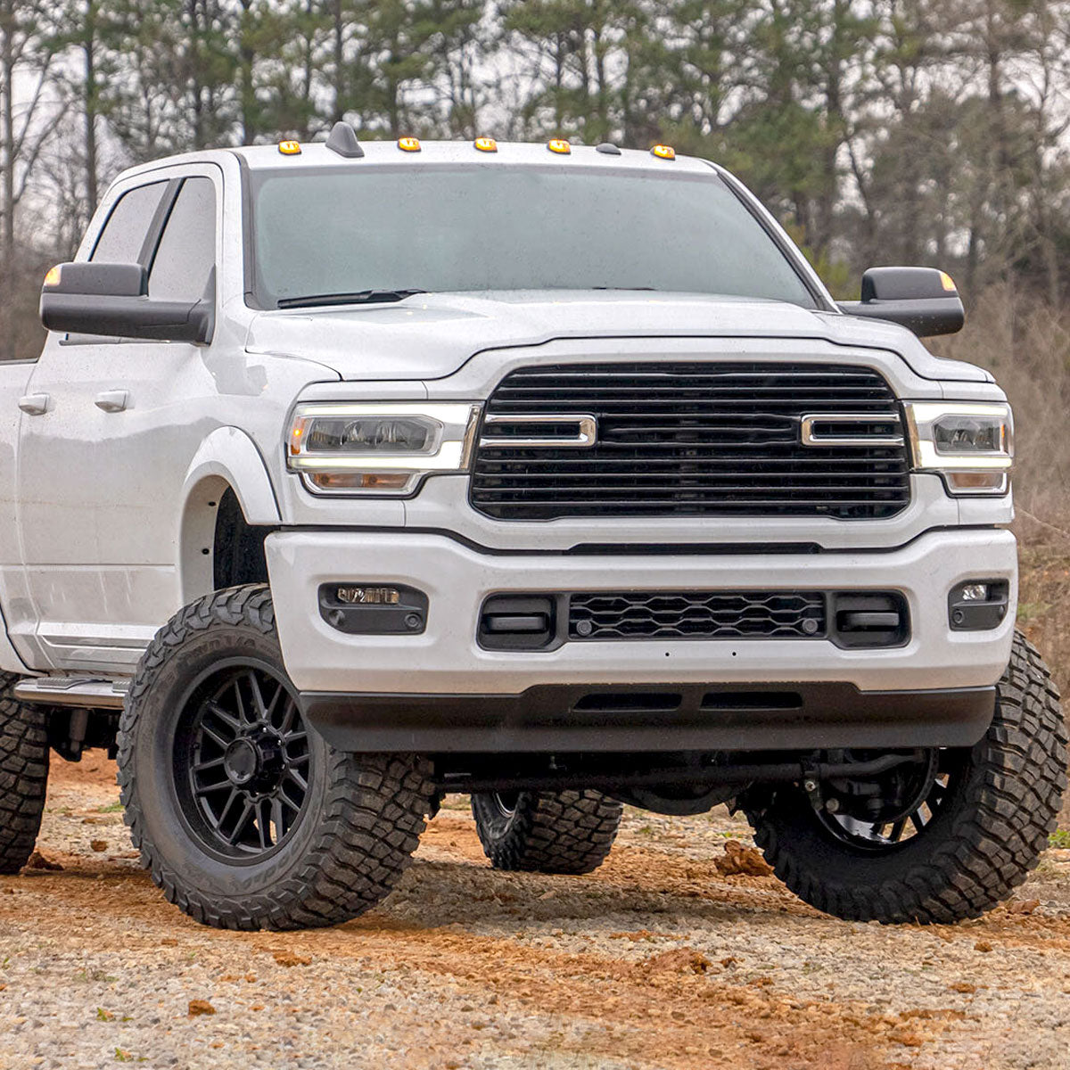 2019-2023 Dodge RAM 2500/3500 LED Fog Lights Kit (Chrome Housing/Clear Lens)