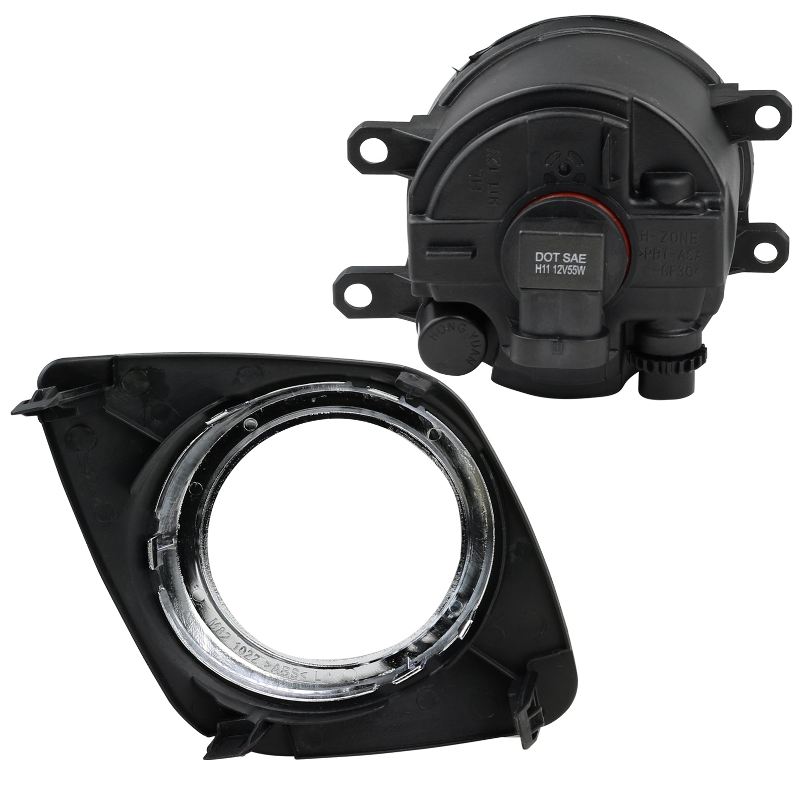 2009-2012 Toyota RAV4 H11 Fog Lights Kit (Chrome Housing/Clear Lens)