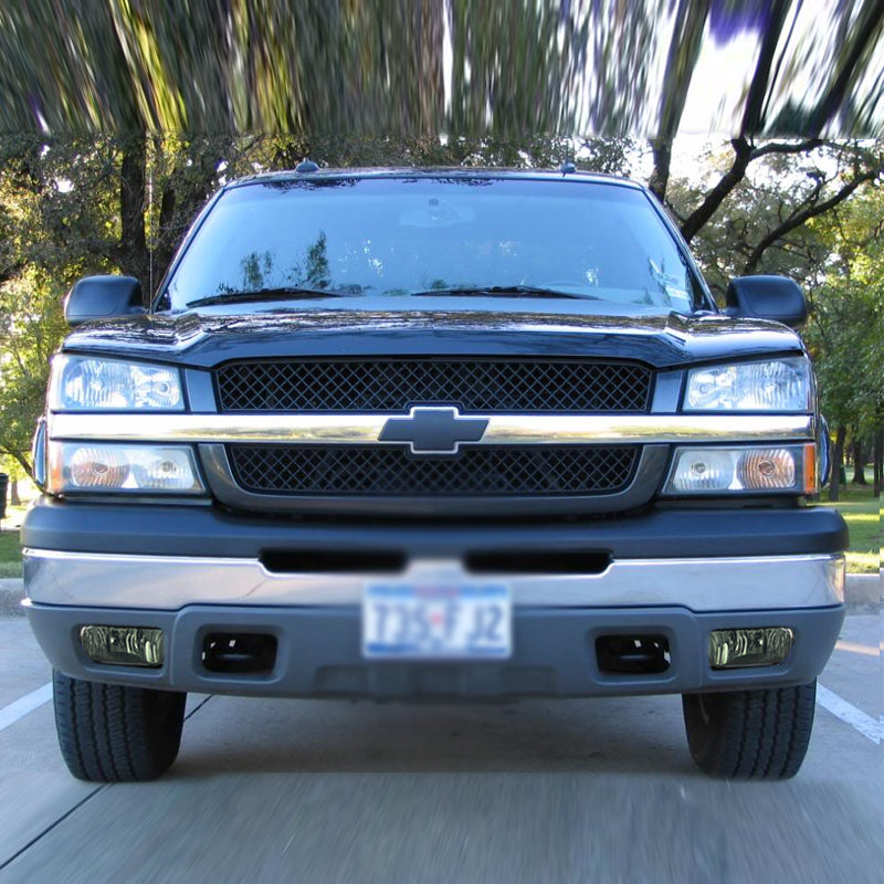 2002-2007 Chevrolet Silverado/Avalanche H10 Fog Lights (Chrome Housing/Smoked Lens)