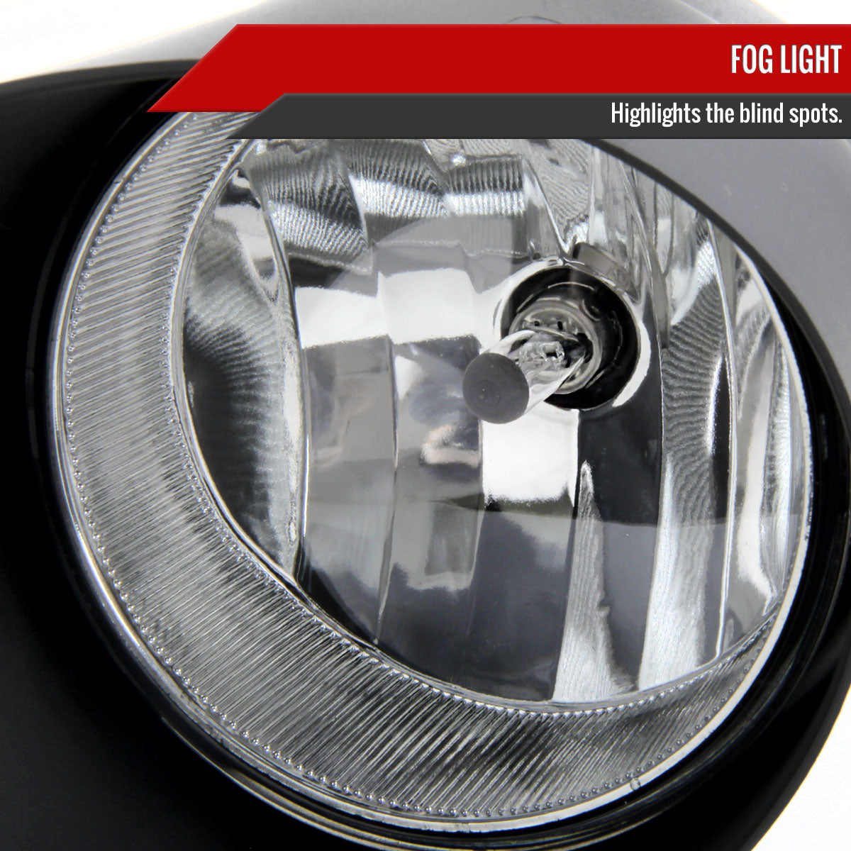 2007-2013 Toyota Tundra/Sequoia H10 Fog Lights Kit (Chrome Housing/Clear Lens)