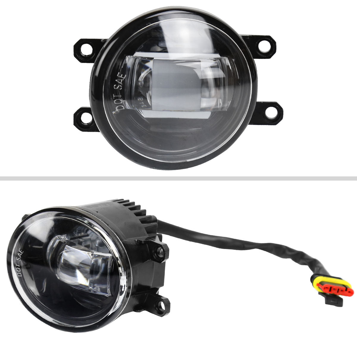 2014-2020 Toyota Tacoma/Tundra/Corolla/Highlander/RAV4 LED Fog Lights (Chrome Housing/Clear Lens)