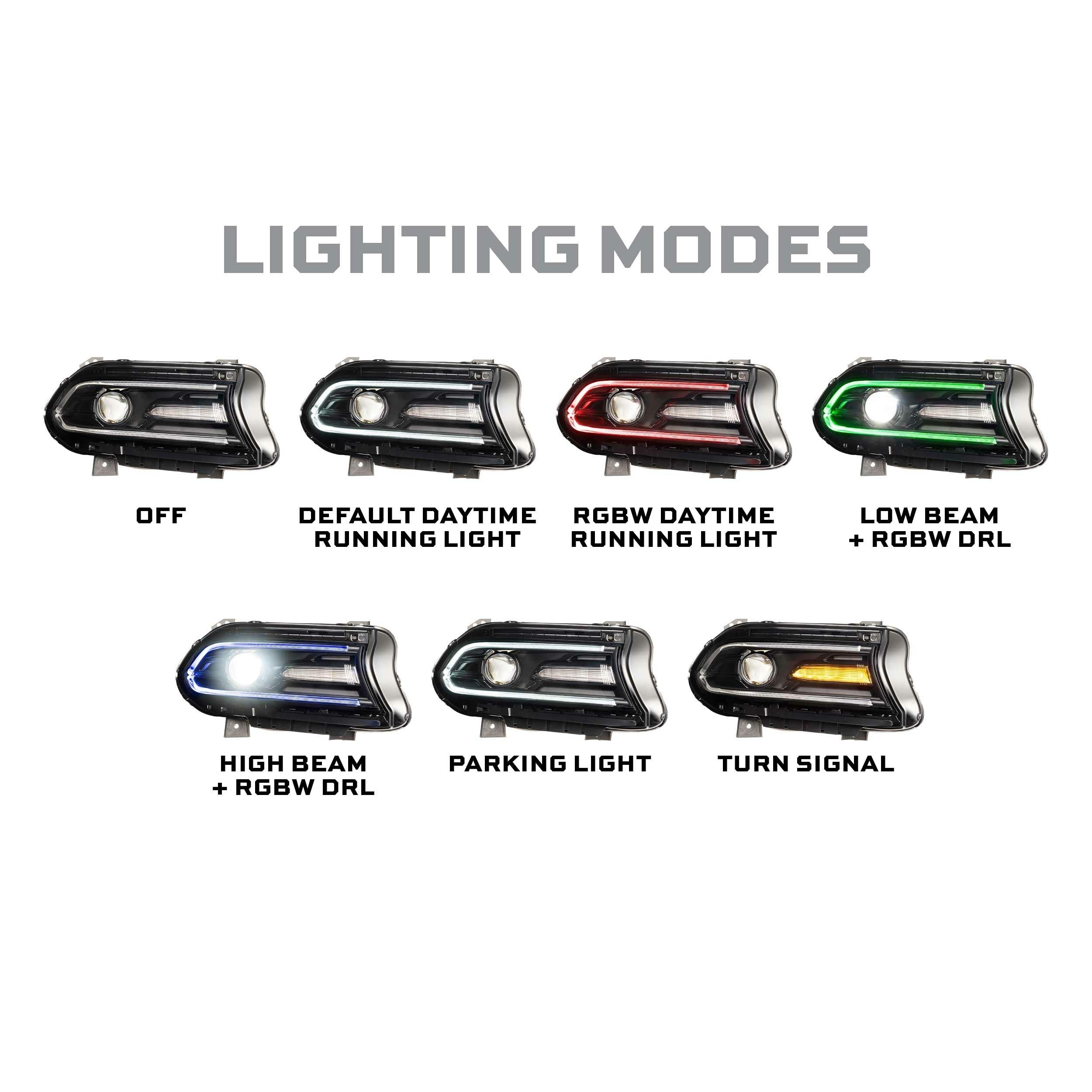 Dodge Charger XRGB LED Headlights : 2015-2023