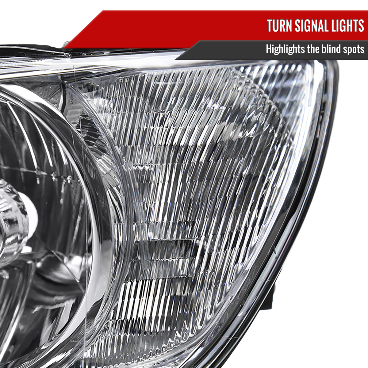 2001-2005 Lexus IS300 Factory Style Crystal Headlights (Chrome Housing/Clear Lens)