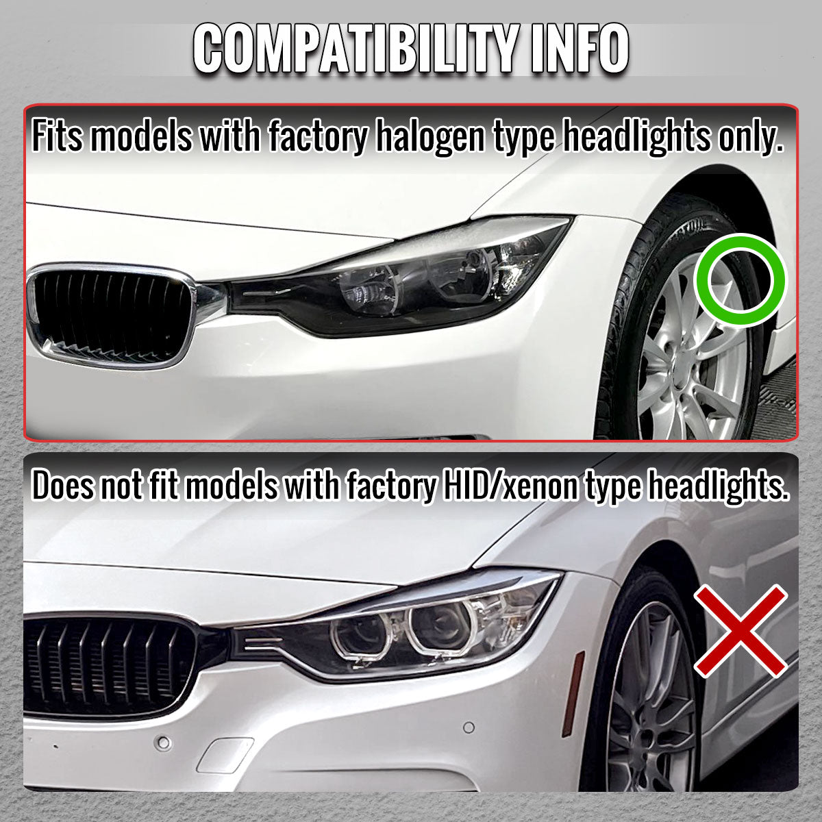 2012-2015 BMW F30 3 Series Full LED Projector Headlights w/ Switchback Sequential Turn Signal (Black Housing / Clear Lens)