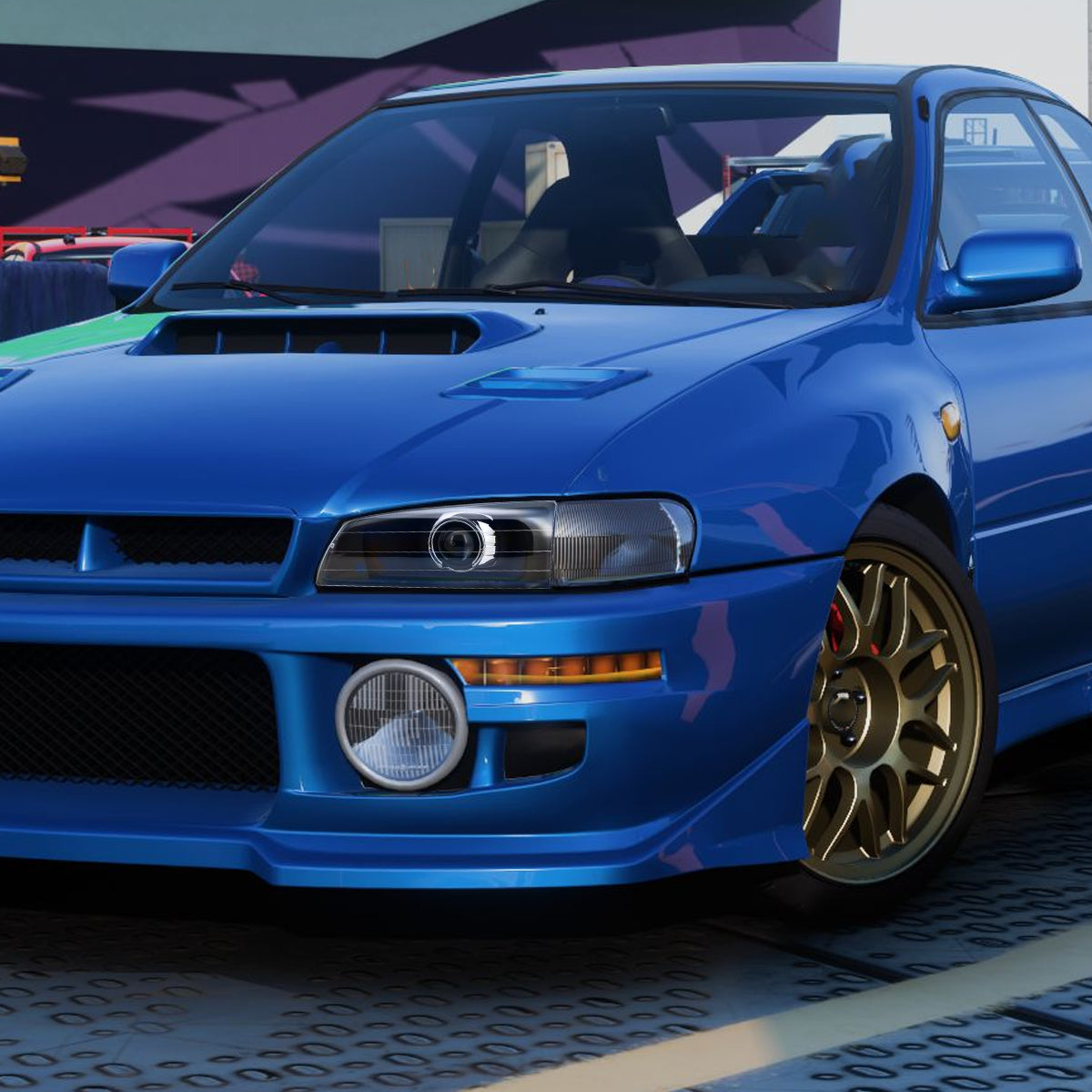 1995-2001 Subaru Impreza Retro Style Projector Headlights (Matte Black Housing/Clear Lens)