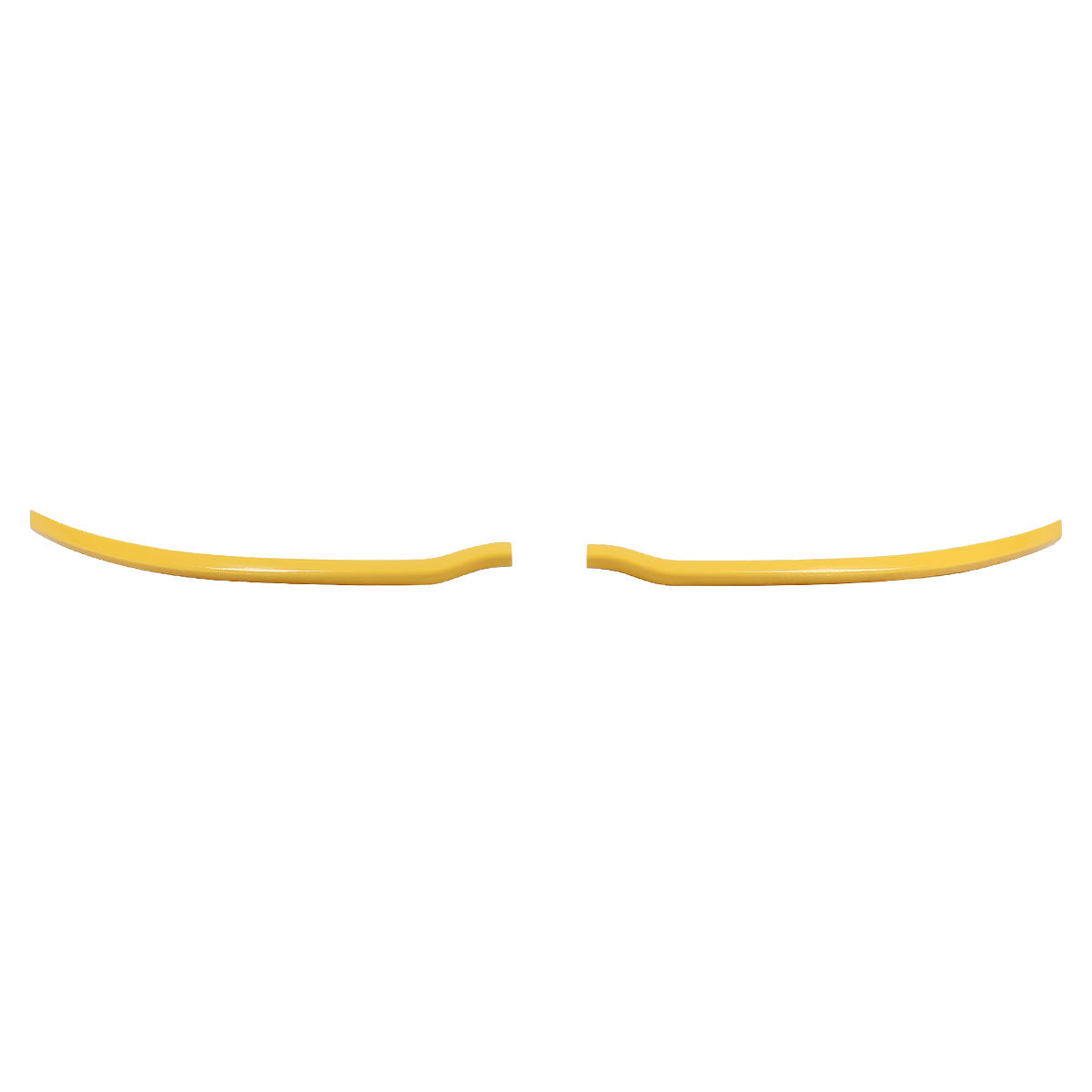 2015-2019 Dodge Charger SRT Glossy Yellow ABS 2PC Front Bumper Lip Splitters