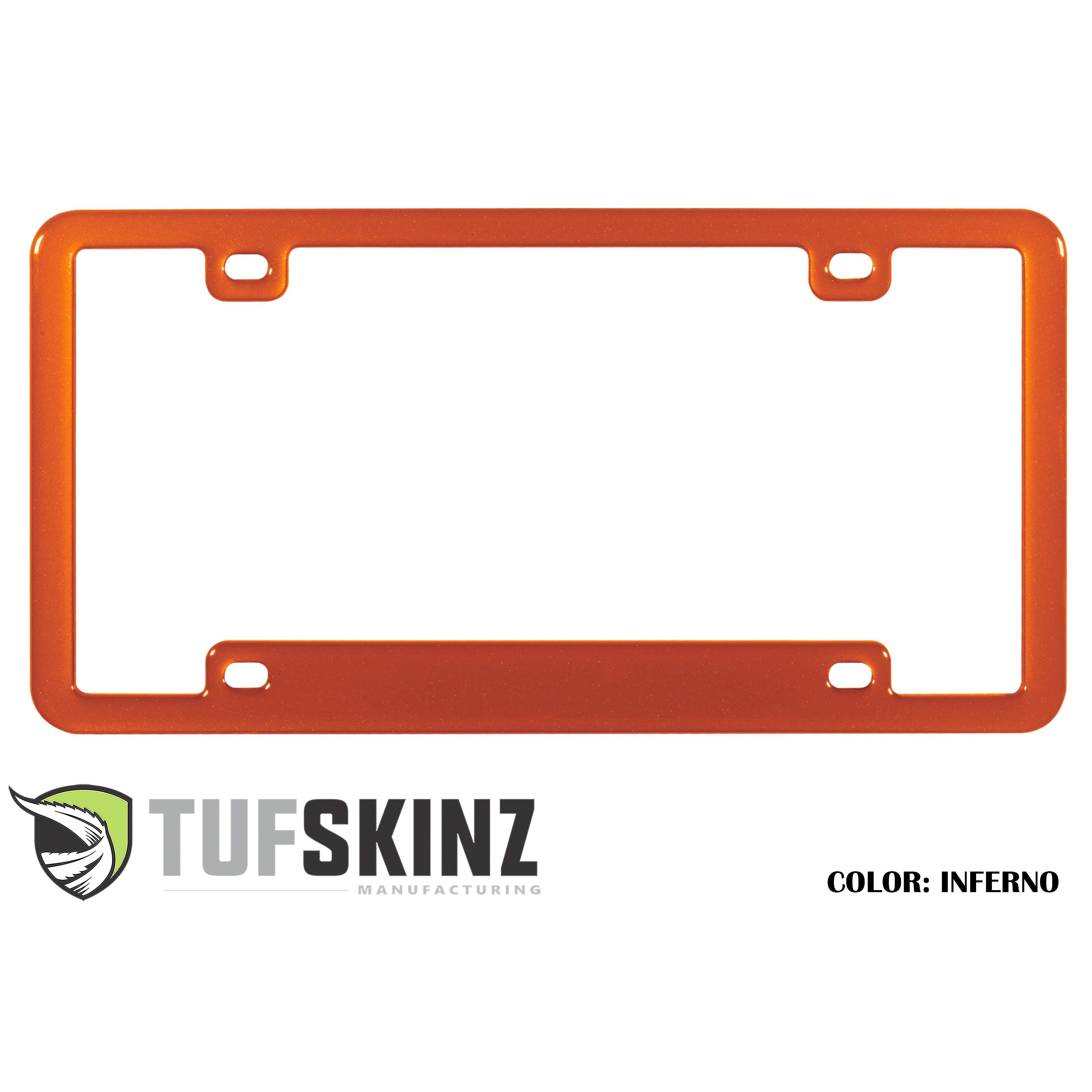 License Plate Frame Accent Trim Fits 0-0  Universal Inferno (Similar to EXTERIOR Inferno Orange)
