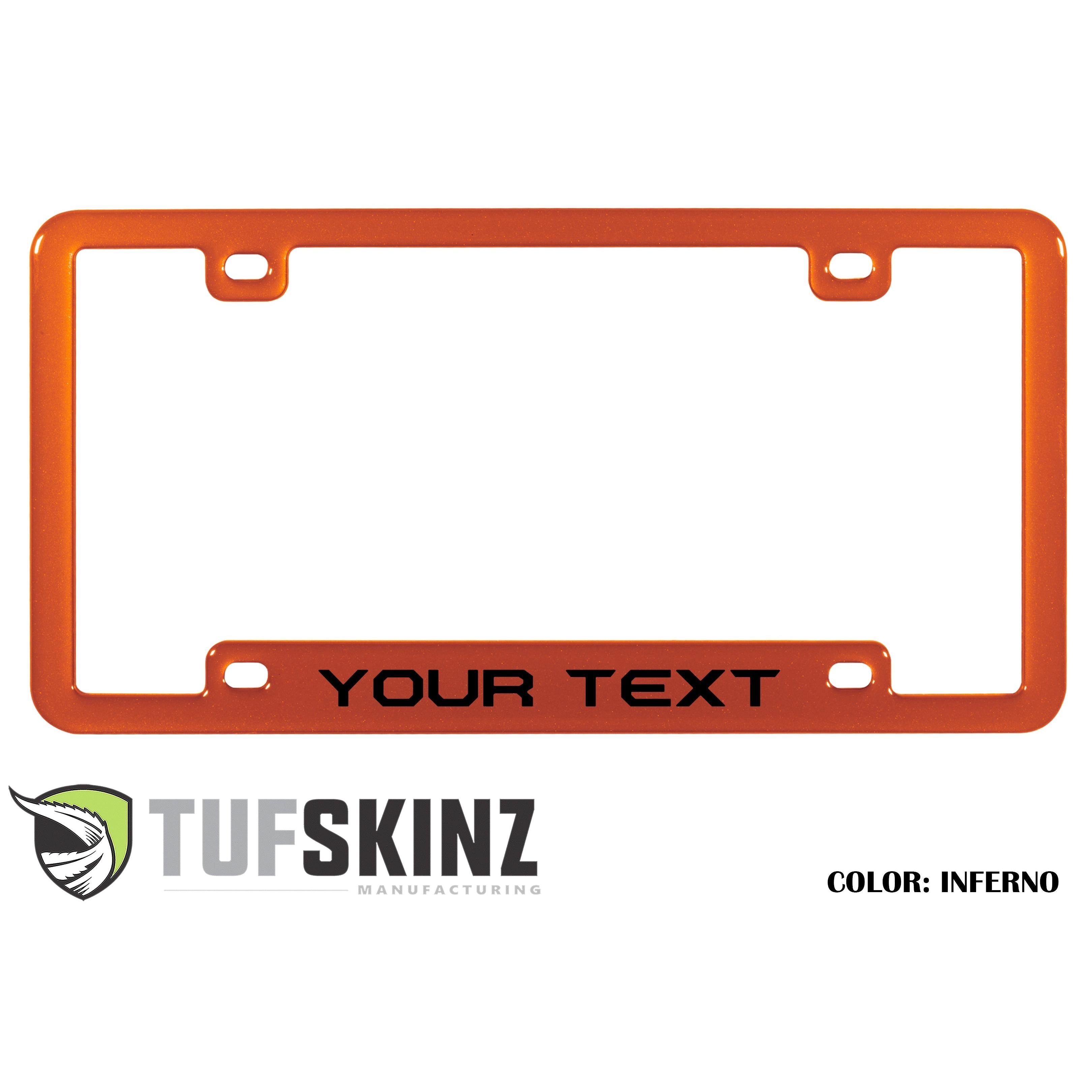 License Plate Frame Accent Trim Fits 0-0  Universal Inferno (Similar to EXTERIOR Inferno Orange)
