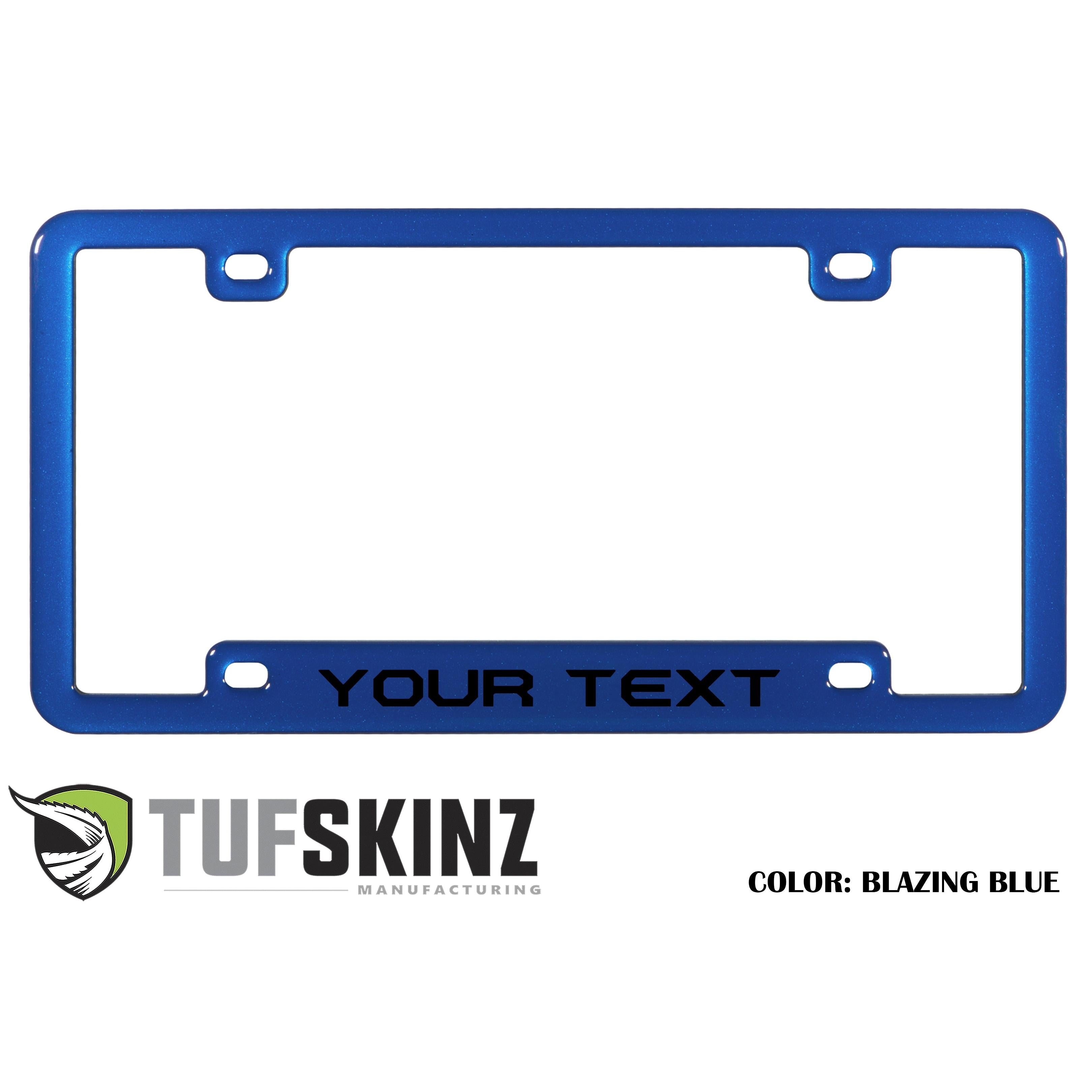 License Plate Frame Accent Trim Fits 0-0  Universal *OE Color - Blazing Blue