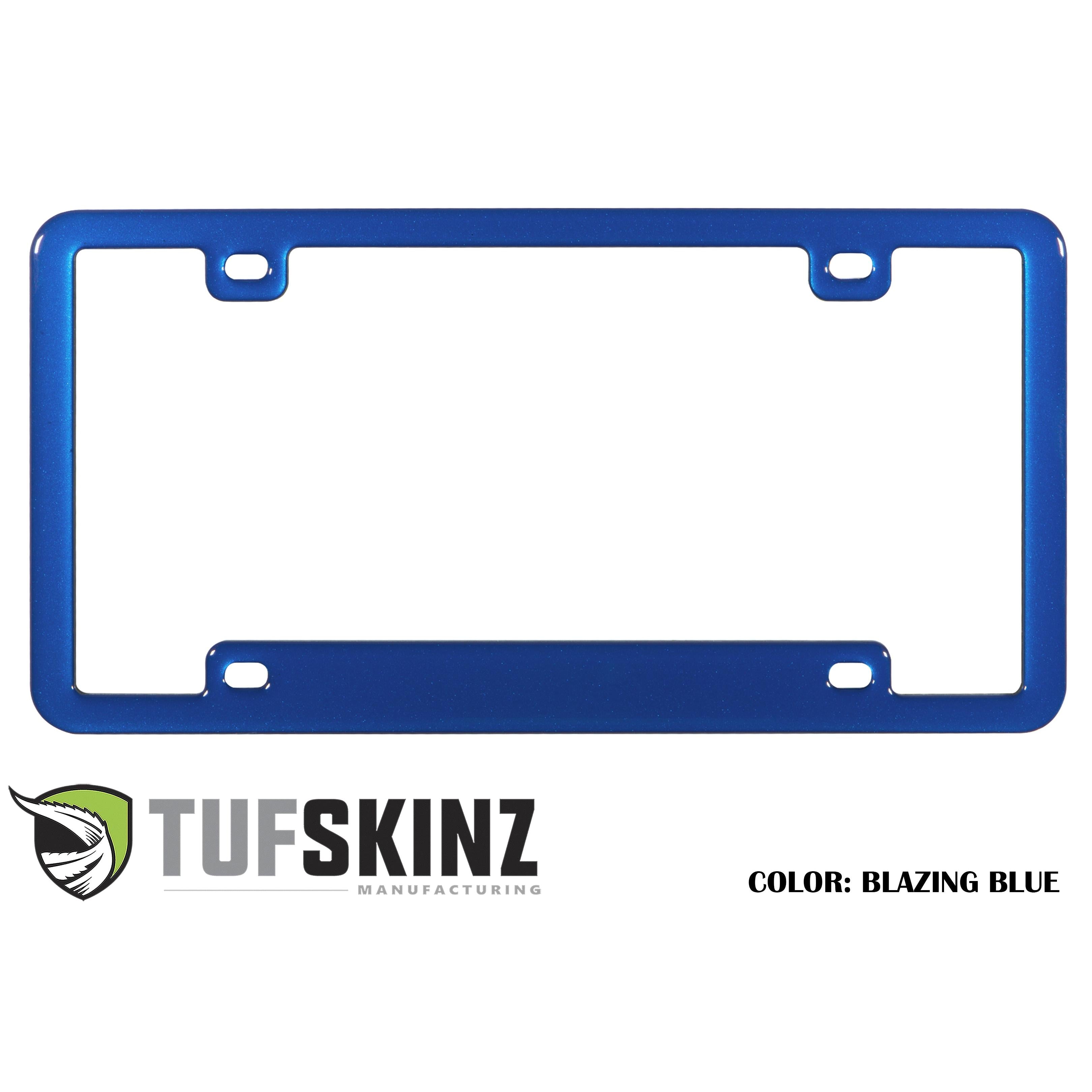 License Plate Frame Accent Trim Fits 0-0  Universal *OE Color - Blazing Blue