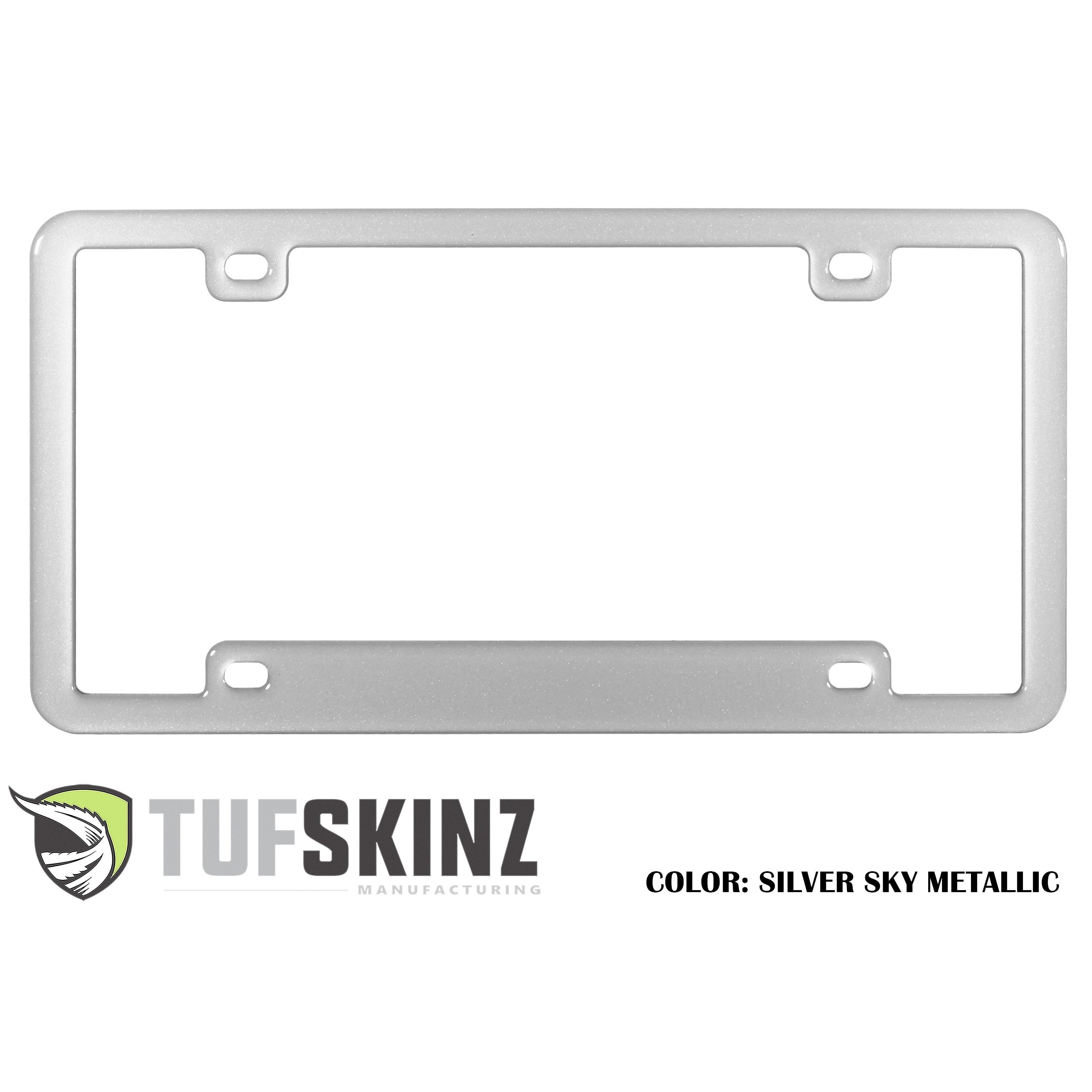 License Plate Frame Accent Trim Fits 0-0  Universal *OE Color - Silver Sky Metallic
