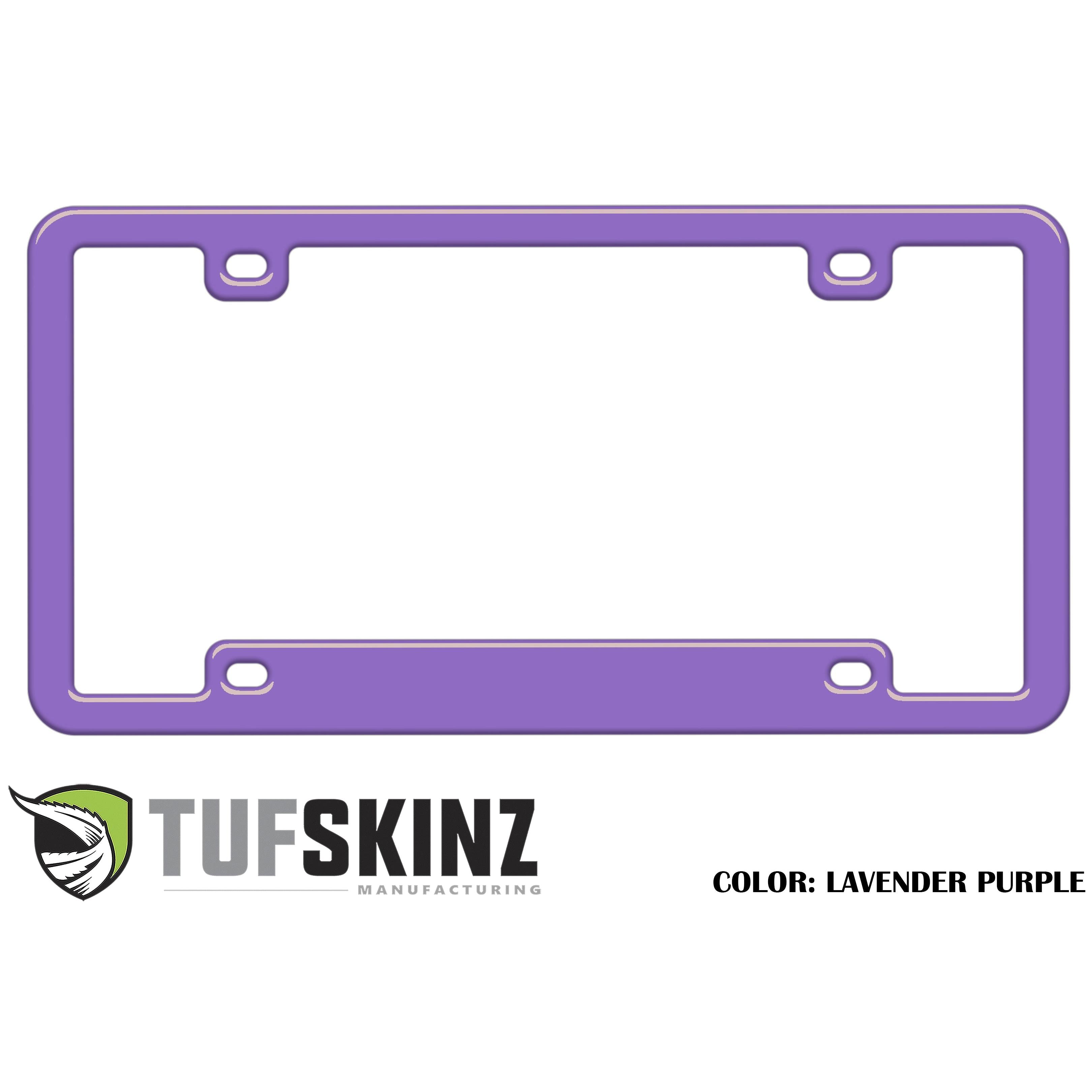 License Plate Frame Accent Trim Fits 0-0  Universal Lavender Purple