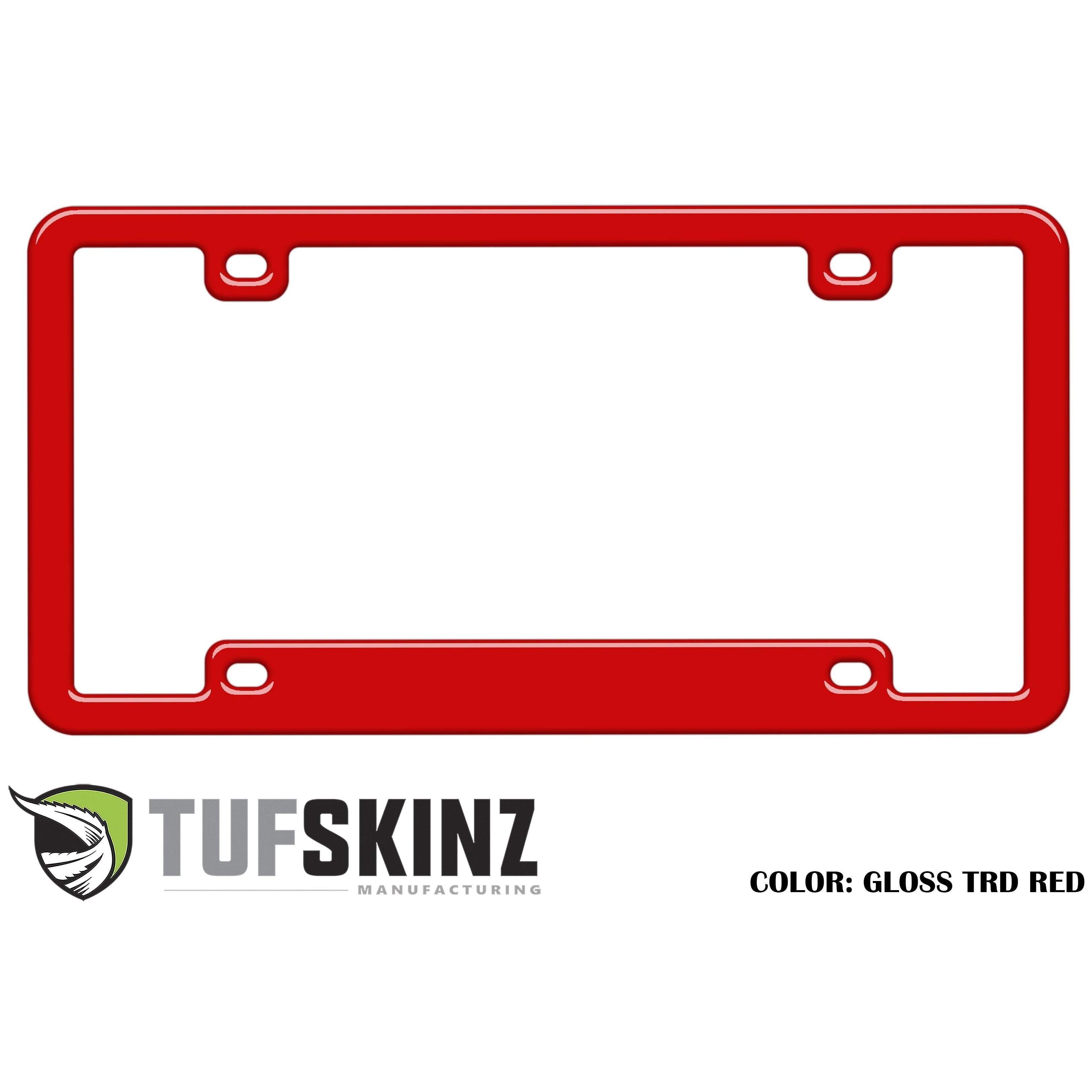 License Plate Frame Accent Trim Fits 0-0  Universal *OE Color - Gloss TRD Red