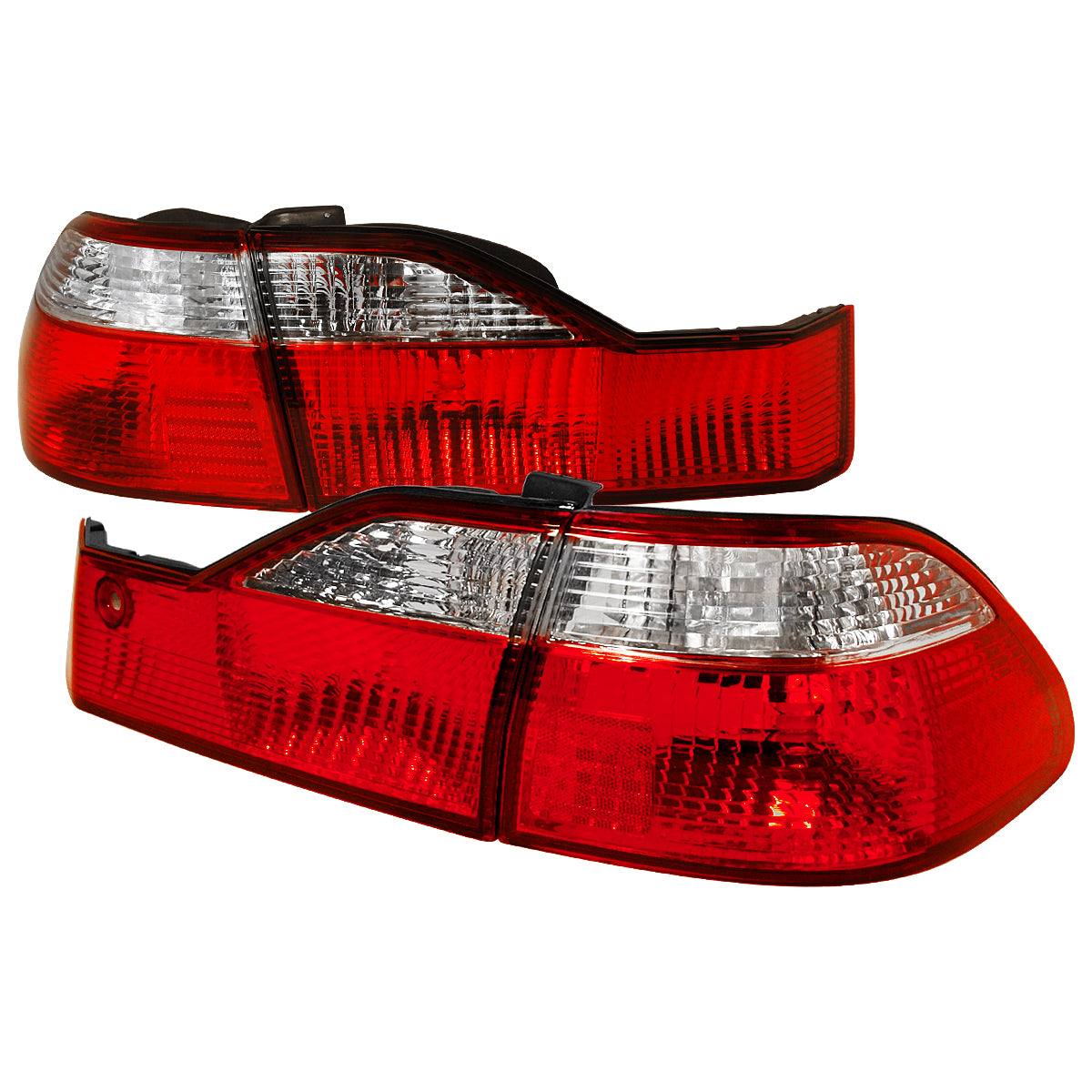 1998-2000 Honda Accord Sedan Red/Clear Tail Lights