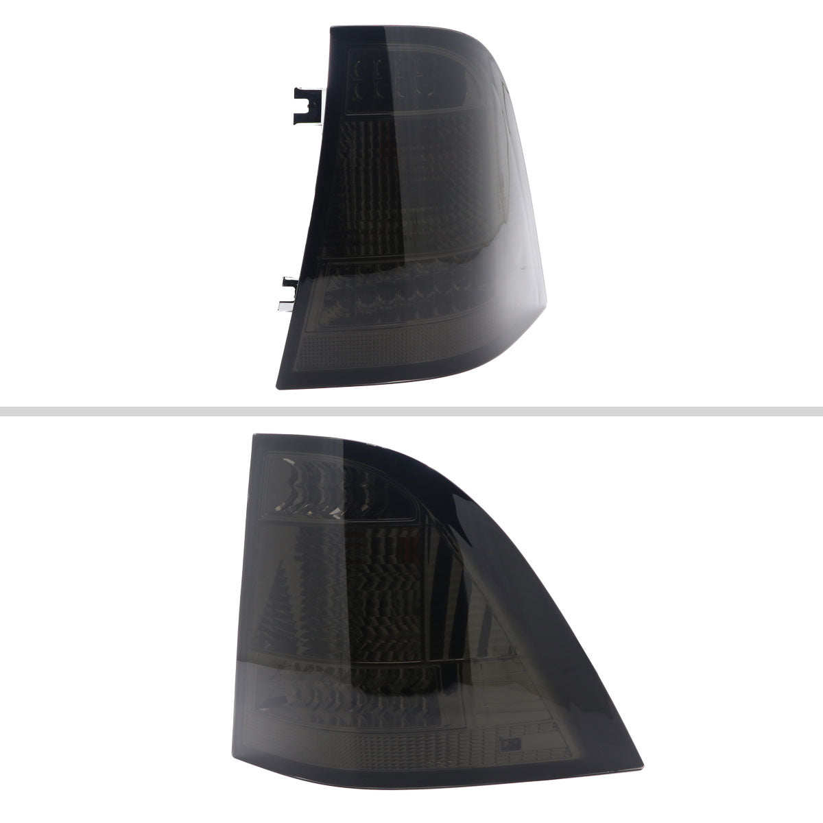 1998-2005 Mercedes Benz W163 M Class LED Tail Lights (Chrome Housing/Smoked Lens)