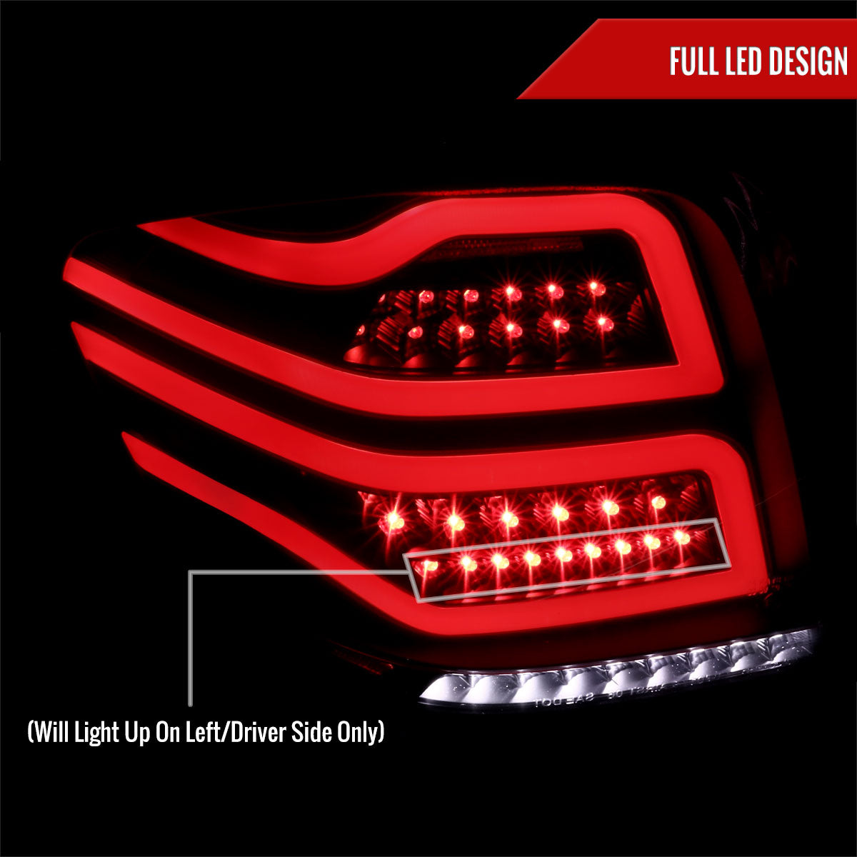 2006-2011 Mercedes Benz W164 ML Class LED Tail Lights (Matte Black Housing/Clear Lens)