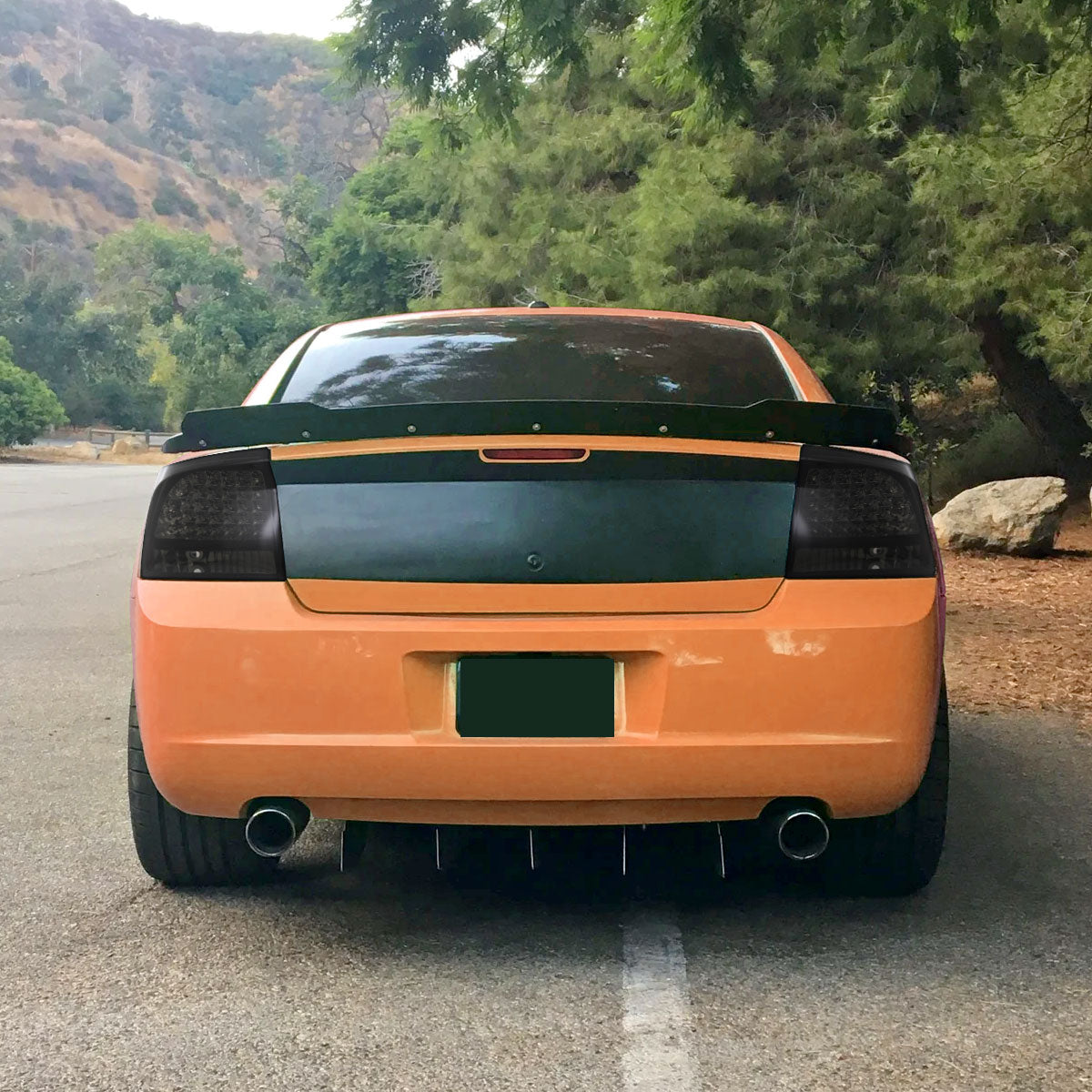 2005-2010 Dodge Charger LED Tail Lights (Glossy Black Housing/Smoked Lens)