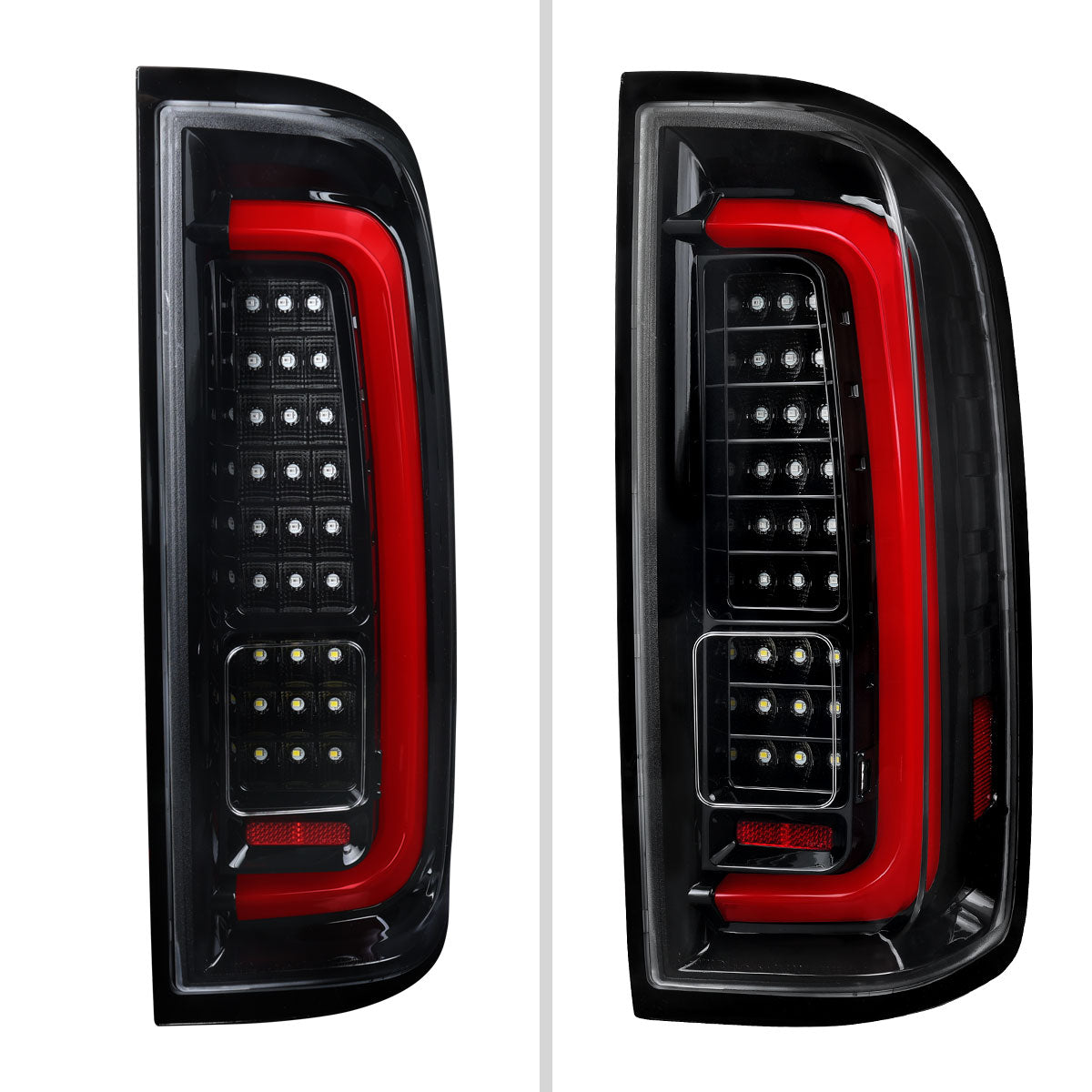 2015-2022 Chevrolet Colorado GMC Canyon Full LED Sequential Tail Lights (Jet Black Housing / Clear Lens)