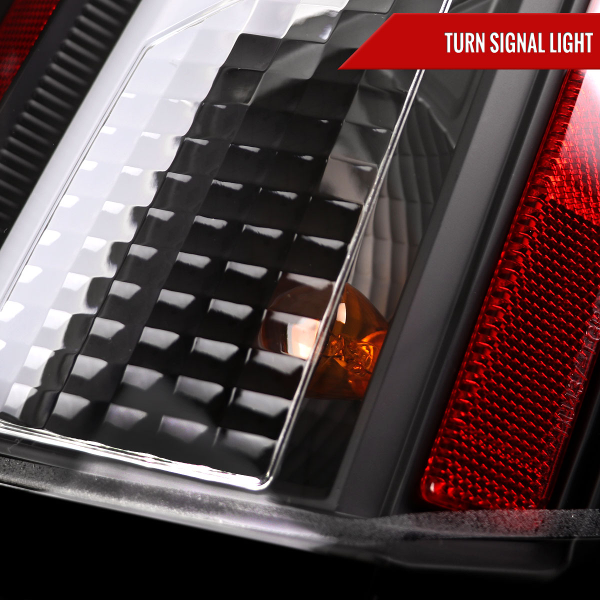 2003-2007 Cadillac CTS LED Tail Lights (Matte Black Housing/Clear Lens)