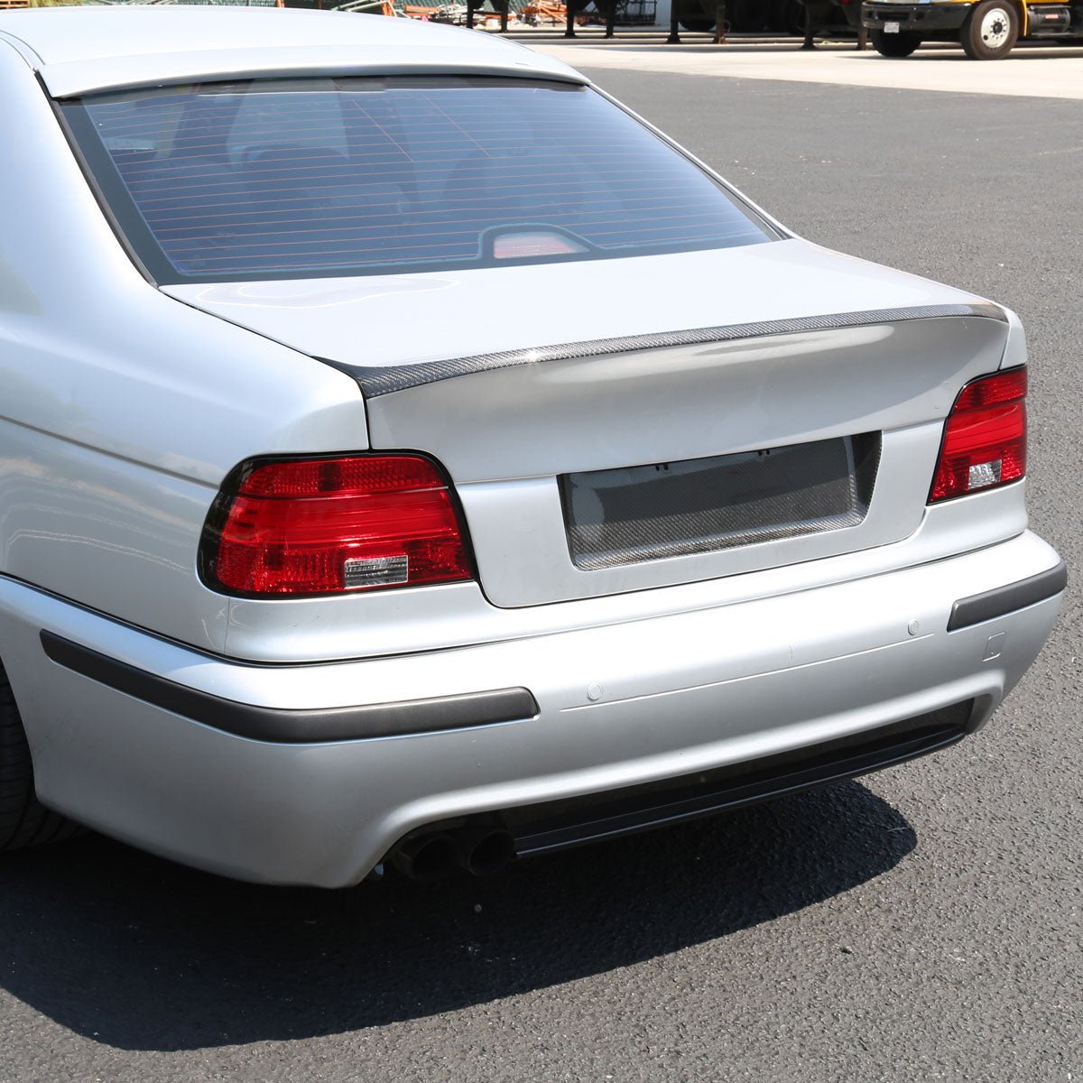 2001-2003 BMW E39 5 Series Sedan LED Tail Lights (Chrome Housing/Red Clear Lens)