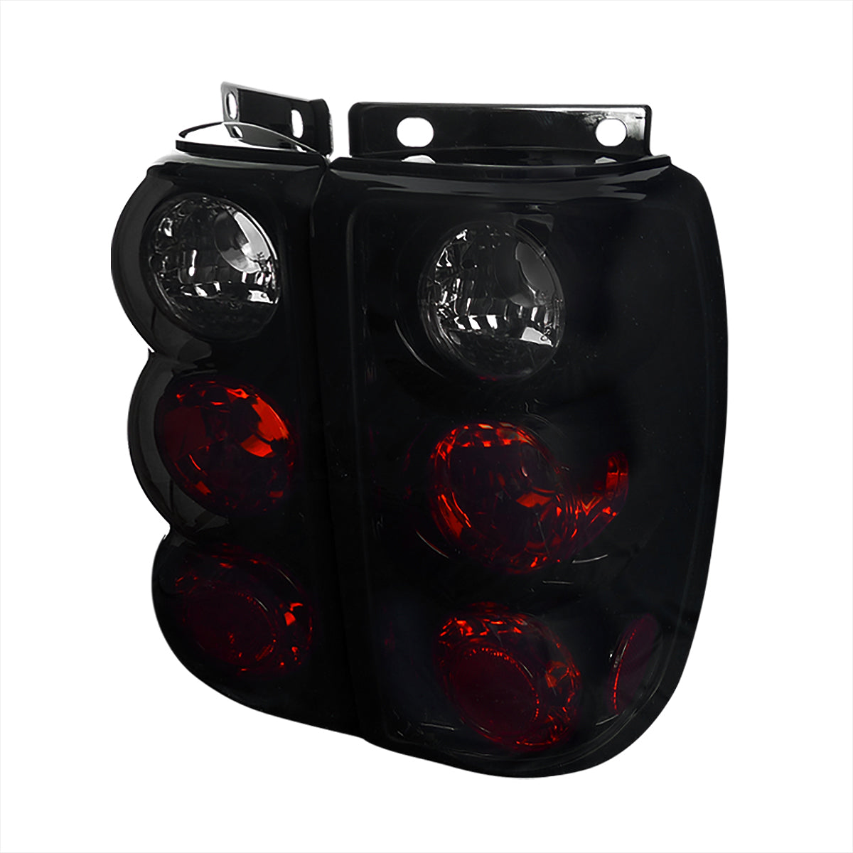 1995-1997 Ford Explorer Tail Lights (Glossy Black Housing/Smoked Lens)