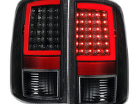 2009-2018 Dodge RAM 1500 / 2019-2021 RAM Classic / 2010-2018 RAM 2500 3500 Red LED C-Bar Tail Lights (Black Housing / Clear Lens)