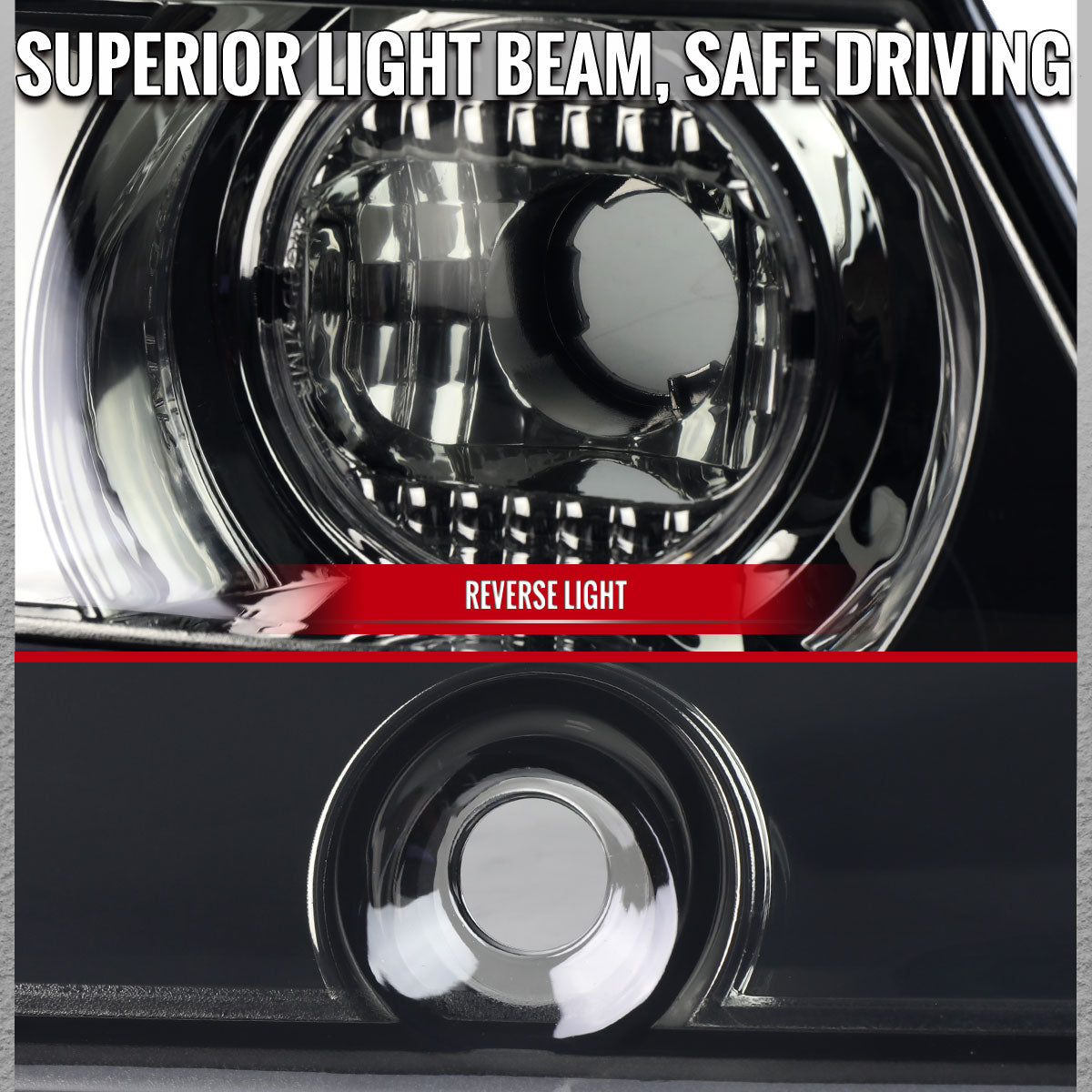 1989-1994 Nissan 240SX S13 Center Trunk Tail Light (Chrome Housing/Smoked Lens)
