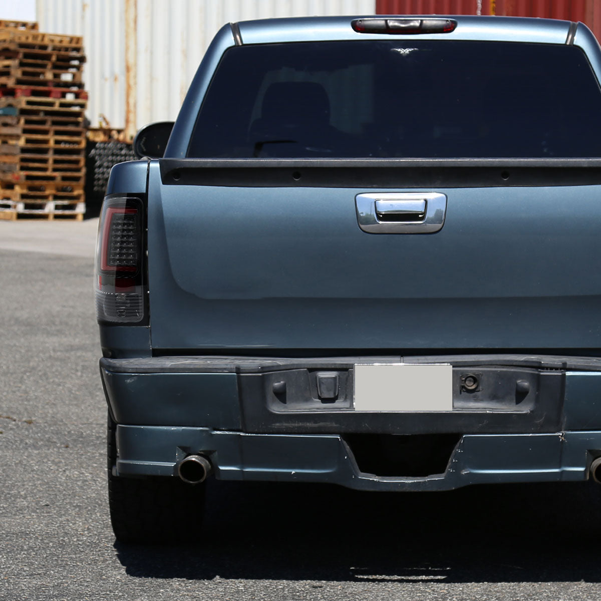 2007-2013 GMC Sierra 1500 / 2007-2014 Sierra 2500HD 3500HD C-Bar LED Tail Lights (Jet Black Housing/Clear Lens)