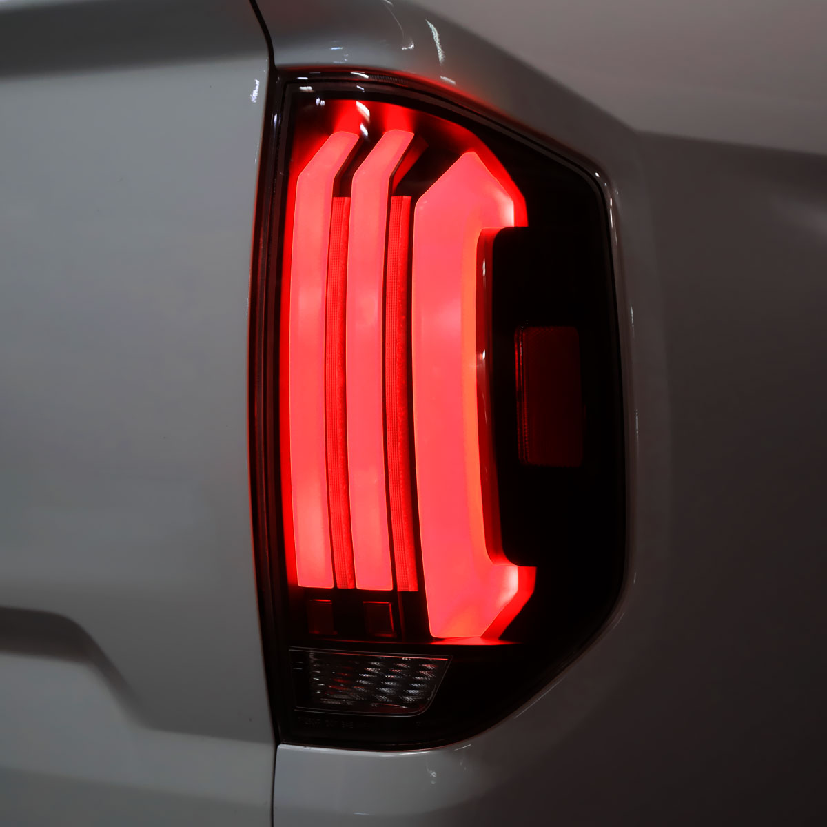 2014-2021 Toyota Tundra Facelift Style Full LED Tail Lights with Sequential Turn Signal (Matte Black Housing/Clear Lens)