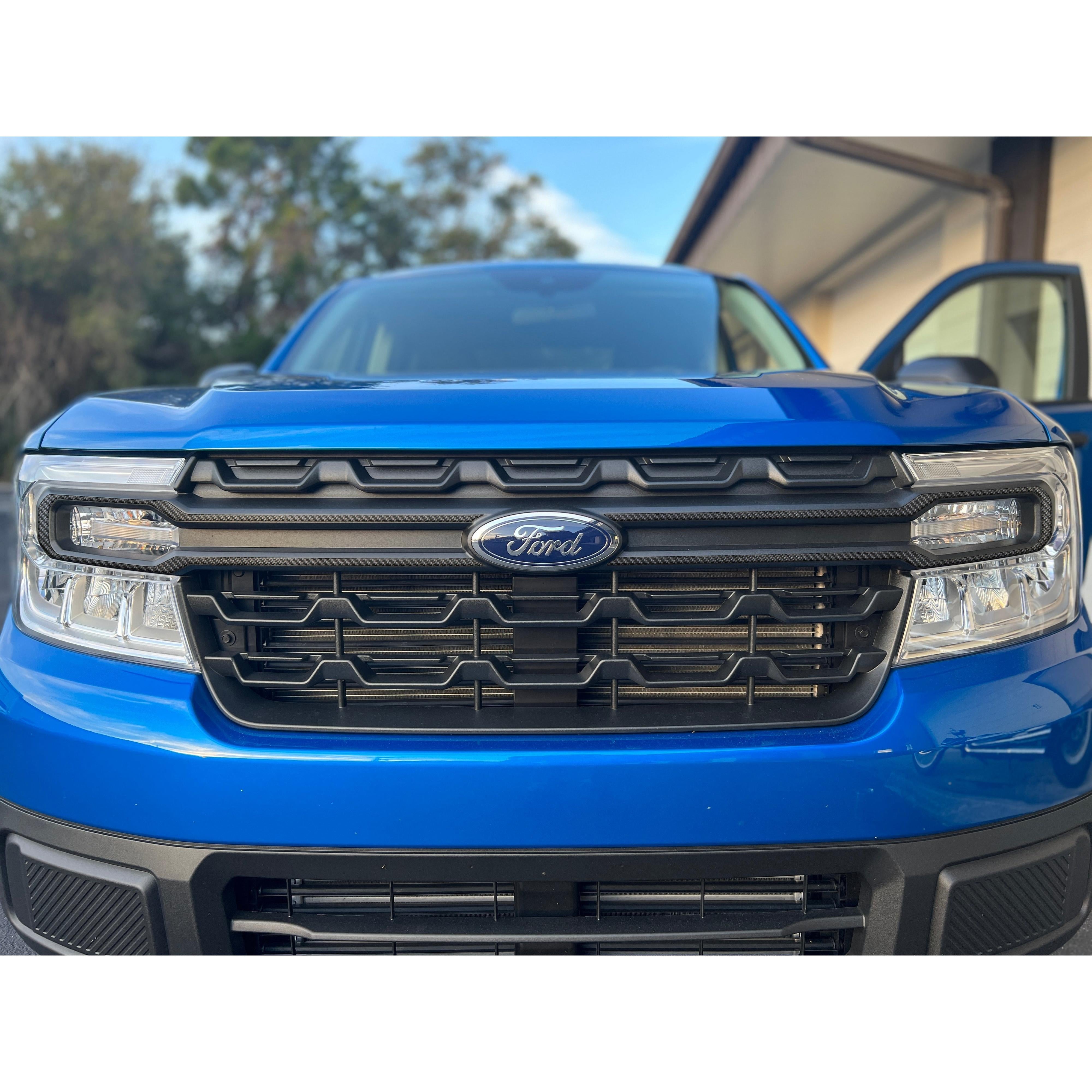 Front Grille Accent Overlays Fits 2022-2024 Ford Maverick