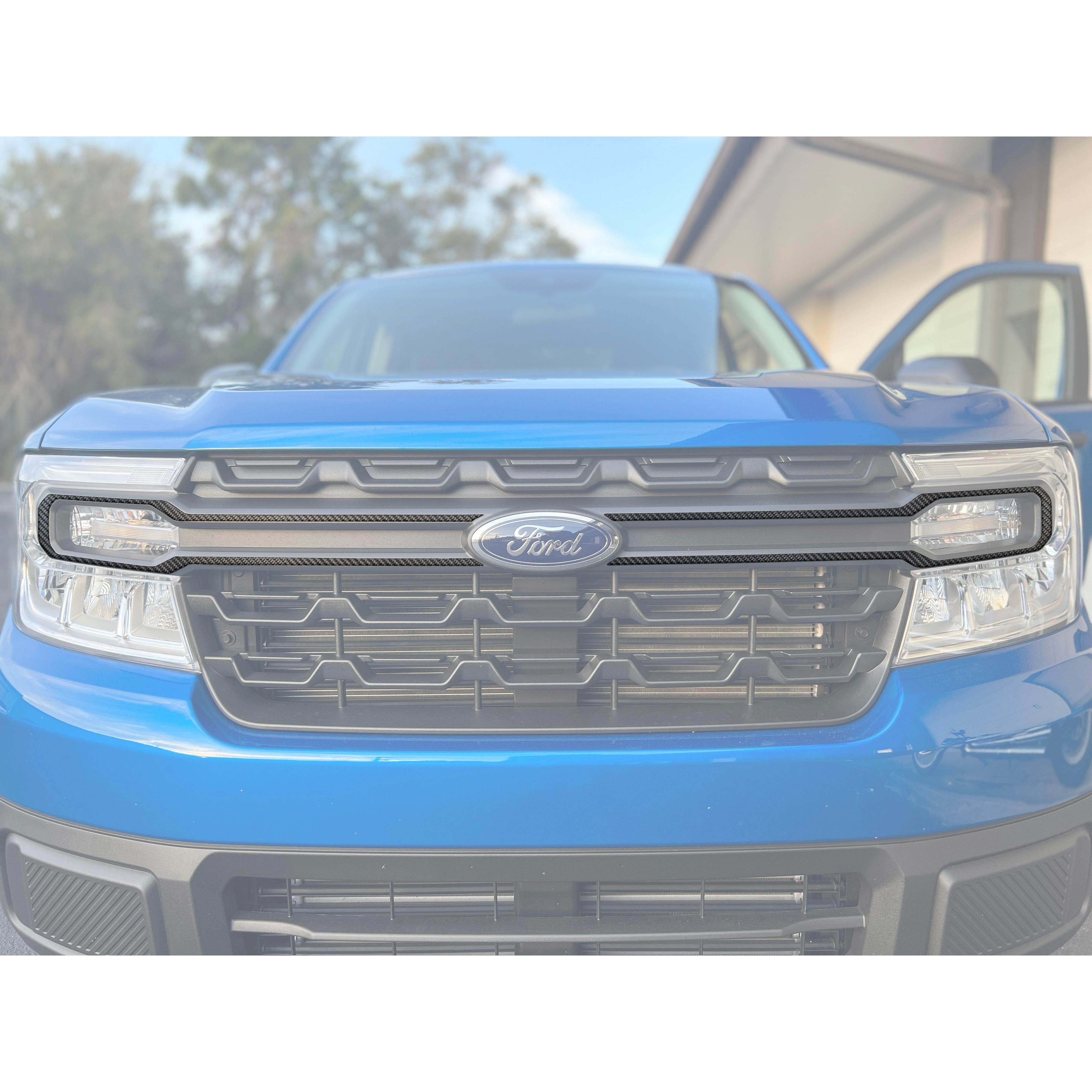 Front Grille Accent Overlays Fits 2022-2024 Ford Maverick
