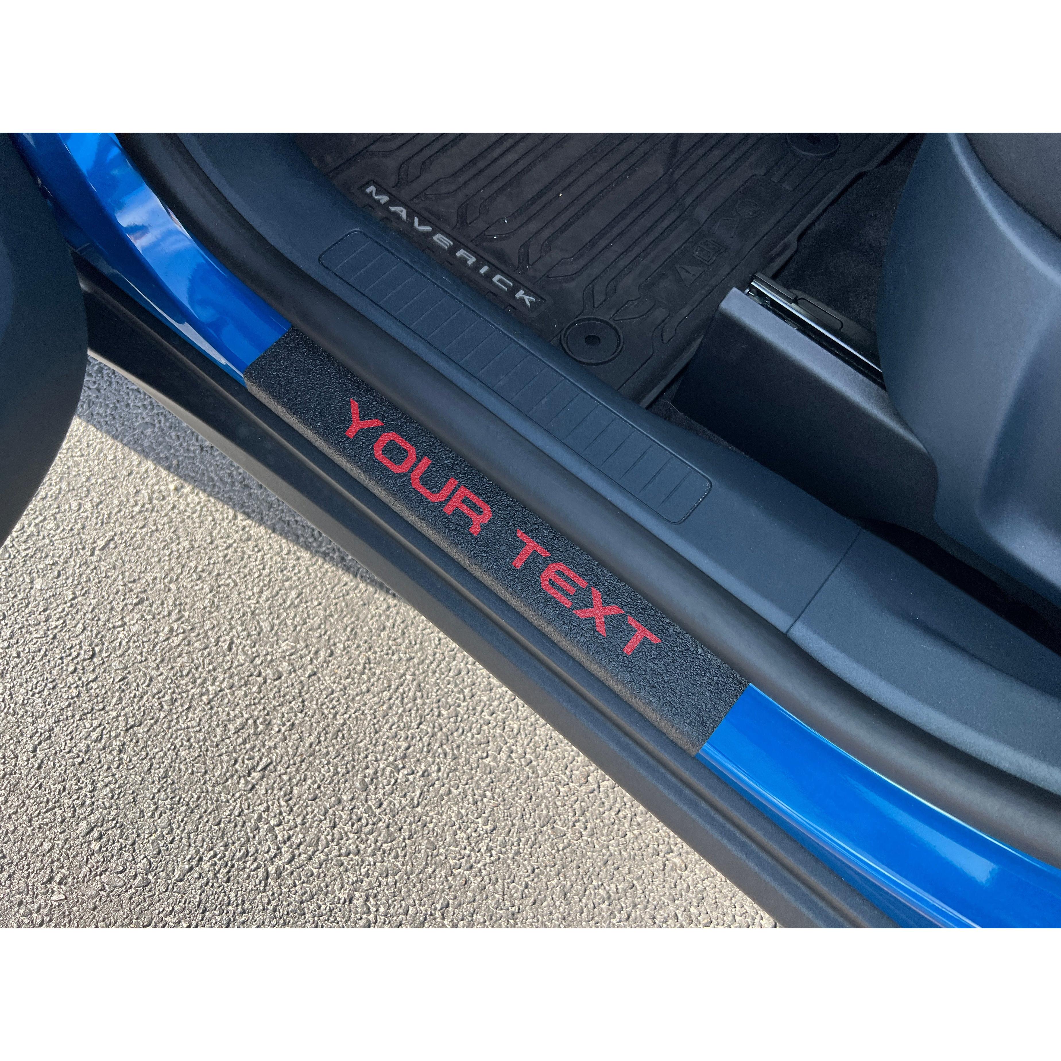 Textured Door Sill Protection Overlays Fits 2022-2026 Ford Maverick