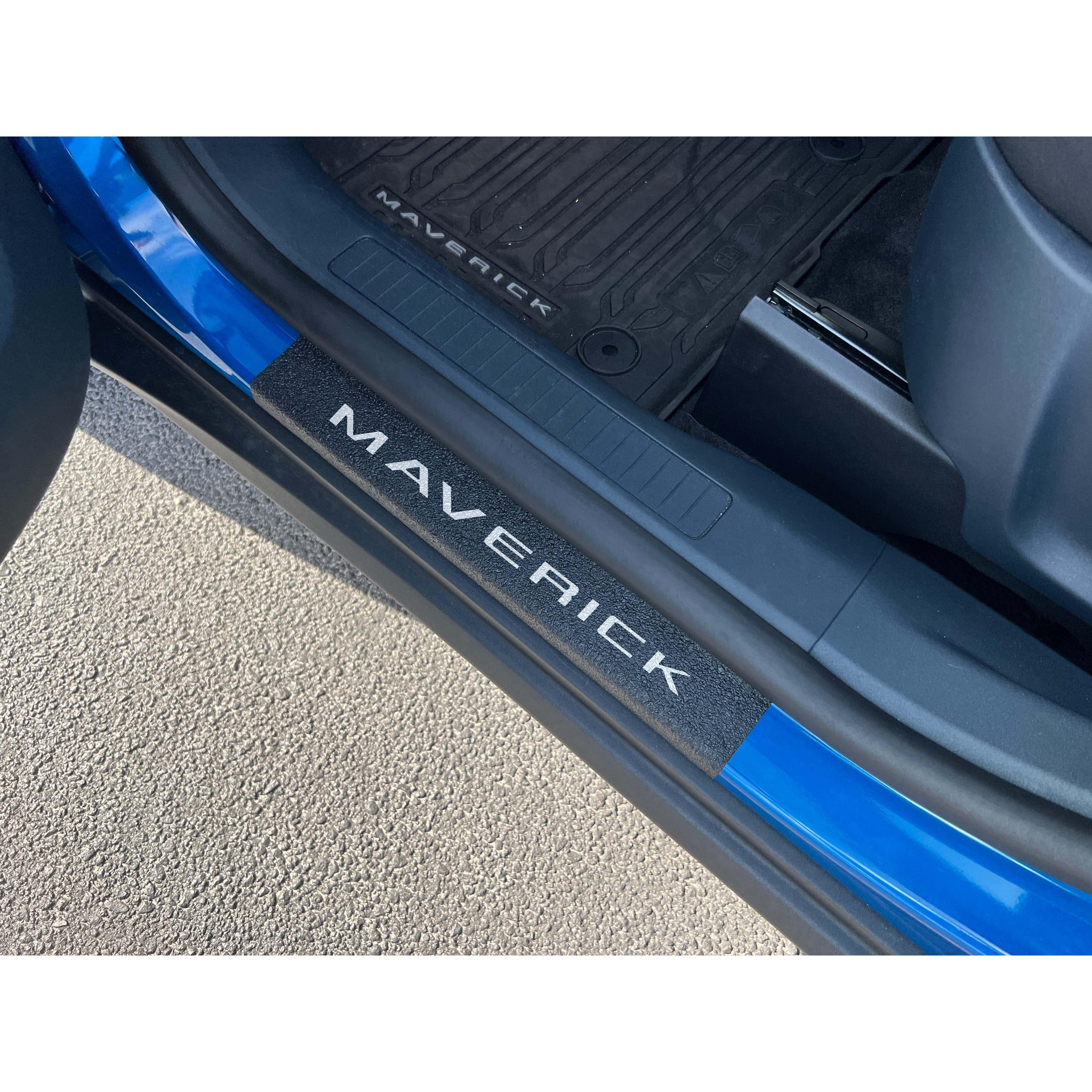 Textured Door Sill Protection Overlays Fits 2022-2026 Ford Maverick
