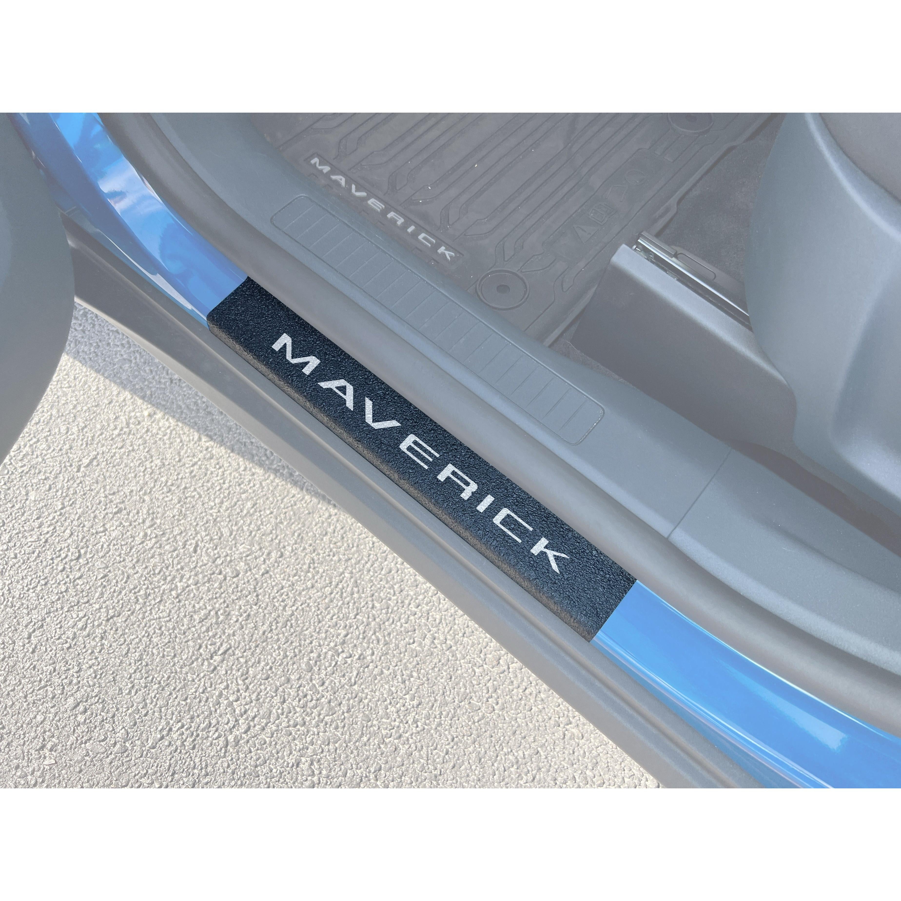 Textured Door Sill Protection Overlays Fits 2022-2026 Ford Maverick