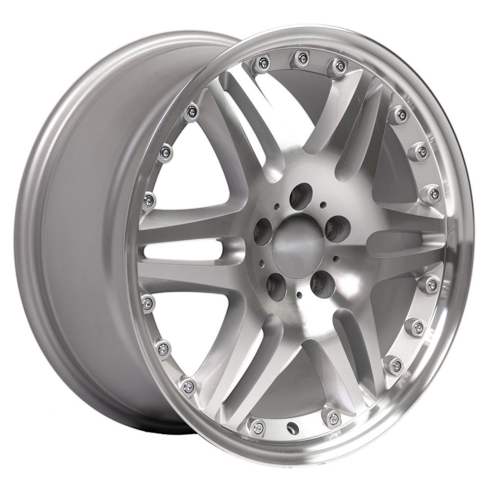 18" Replica MB09 fits Mercedes Benz C Class 18x8.5 Silver-SR1 Performance