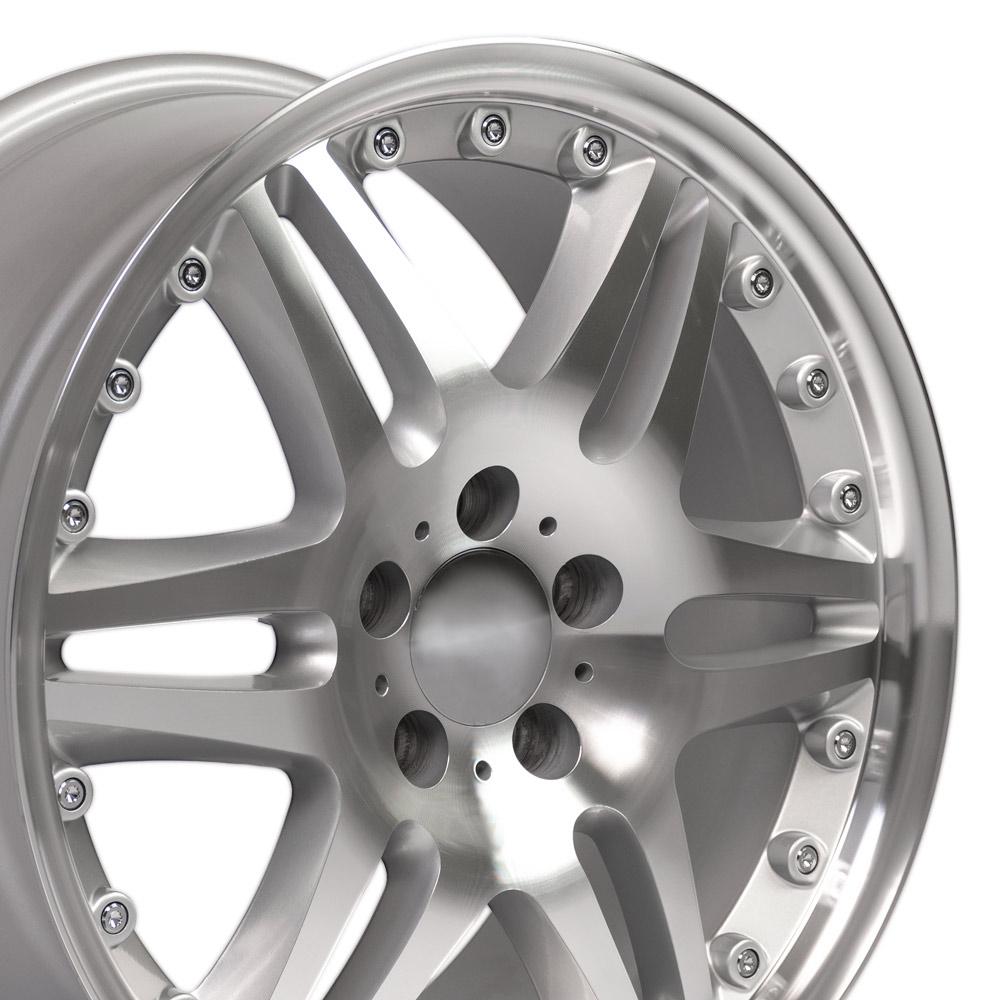 18" Replica MB09 fits Mercedes Benz C Class 18x8.5 Silver-SR1 Performance