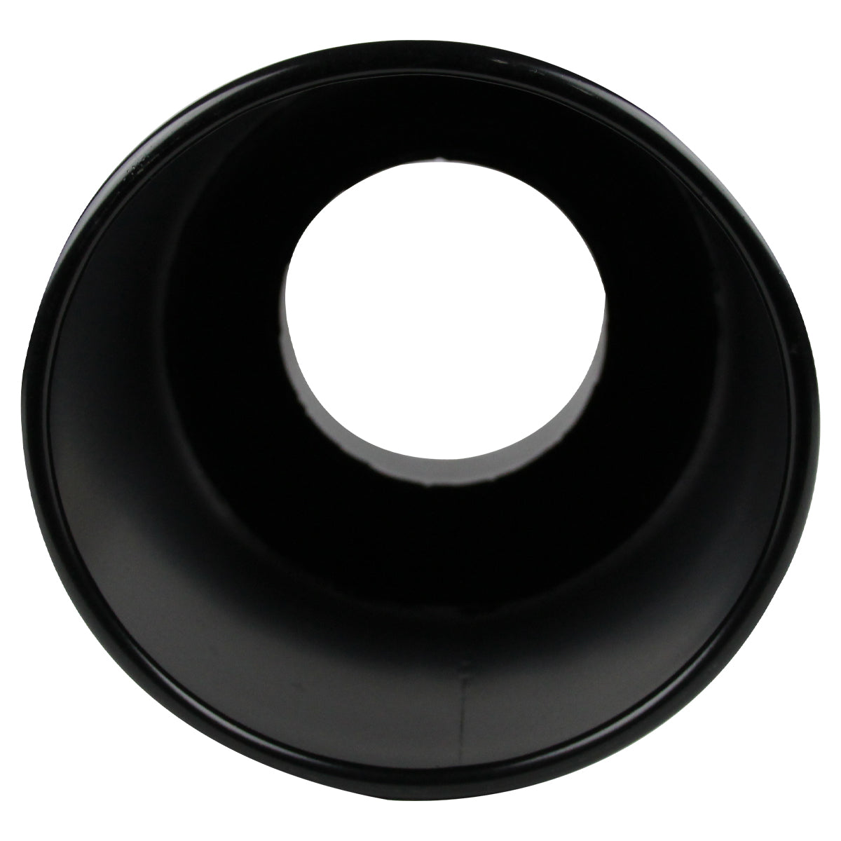 Universal 4" Inlet/8" Outlet Black Stainless Steel Bolt-On Angled Exhaust Tip