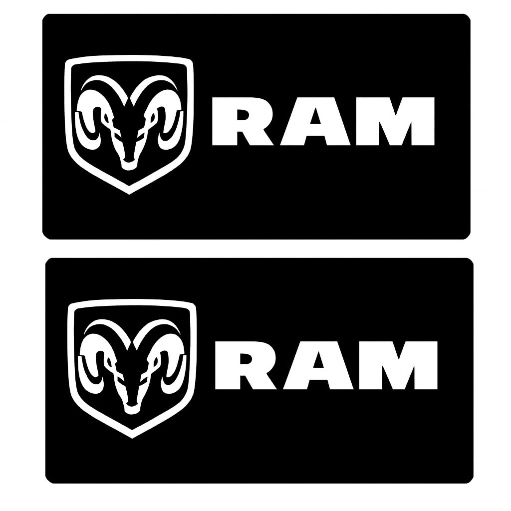 Sun Visor Label Cover Decal - Set of 2 Domed Emblem Interior Decals Gloss Black