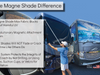 Class A RV/Motorhome Exterior Windshield Sun Shade by Magne Shade