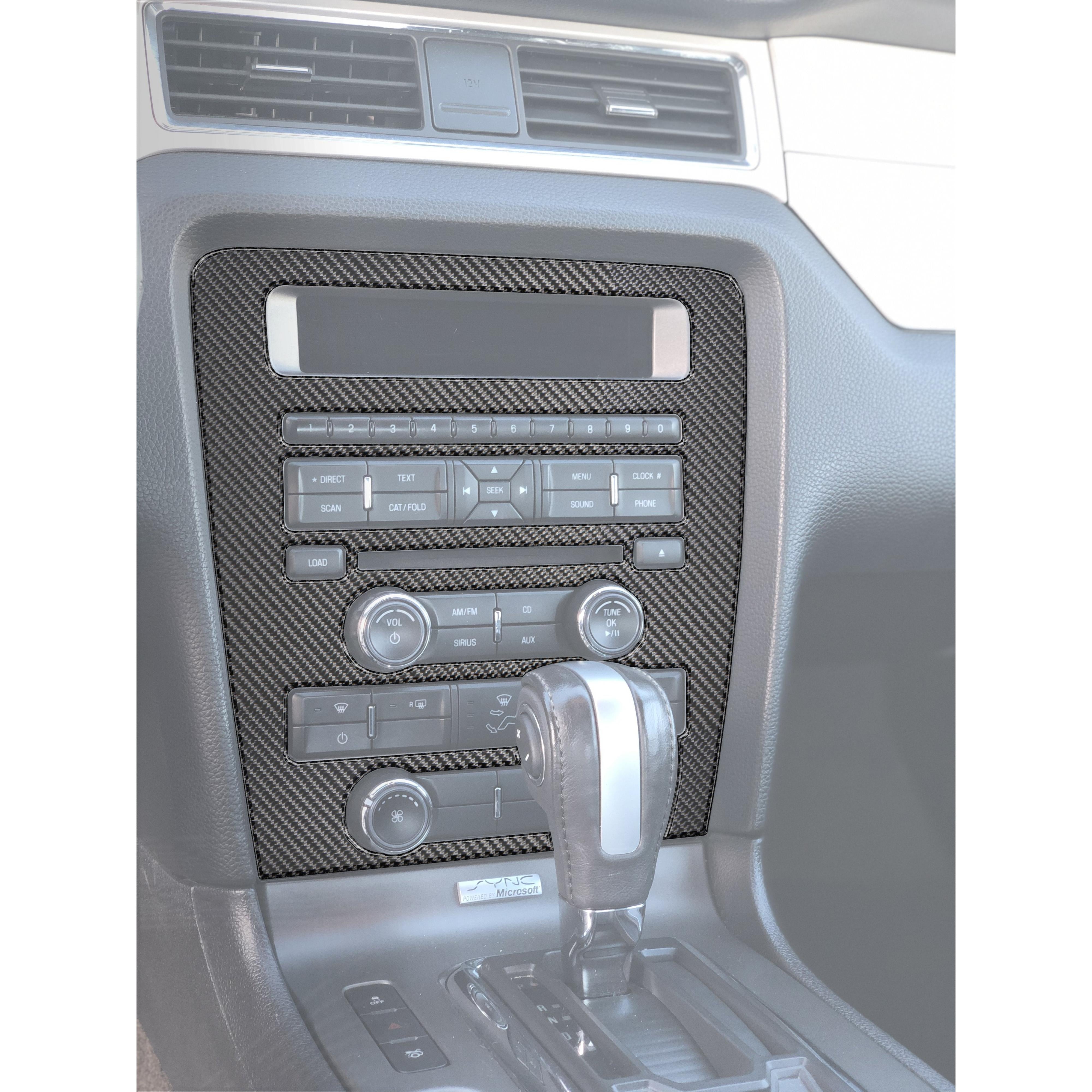 Radio Display Accent Trim Fits 2010-2014 Ford Mustang