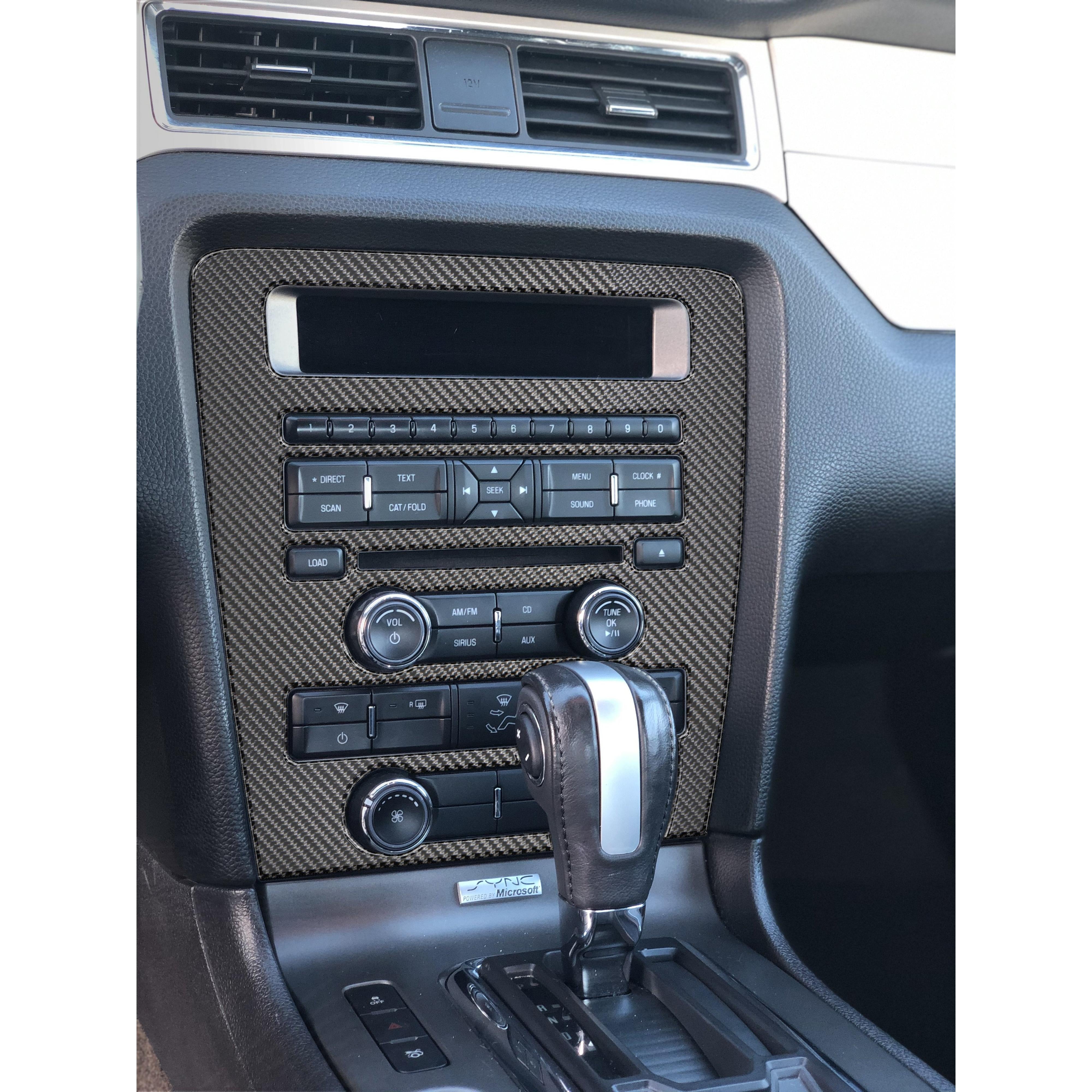 Radio Display Accent Trim Fits 2010-2014 Ford Mustang