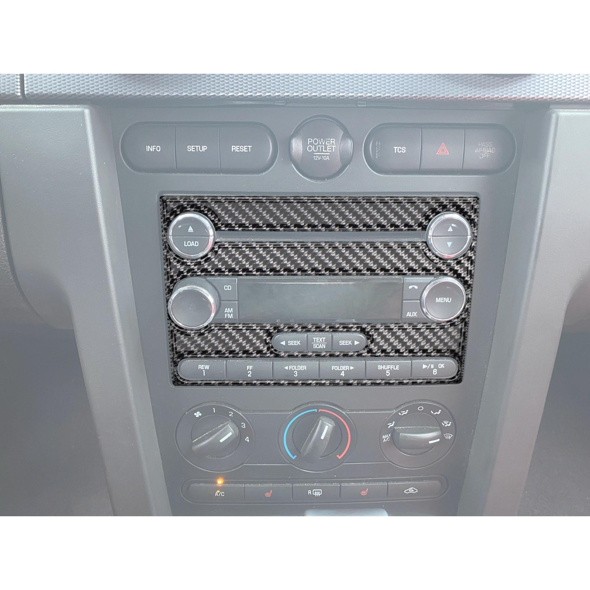 Radio Accent Trim Fits 2005-2009 Ford Mustang