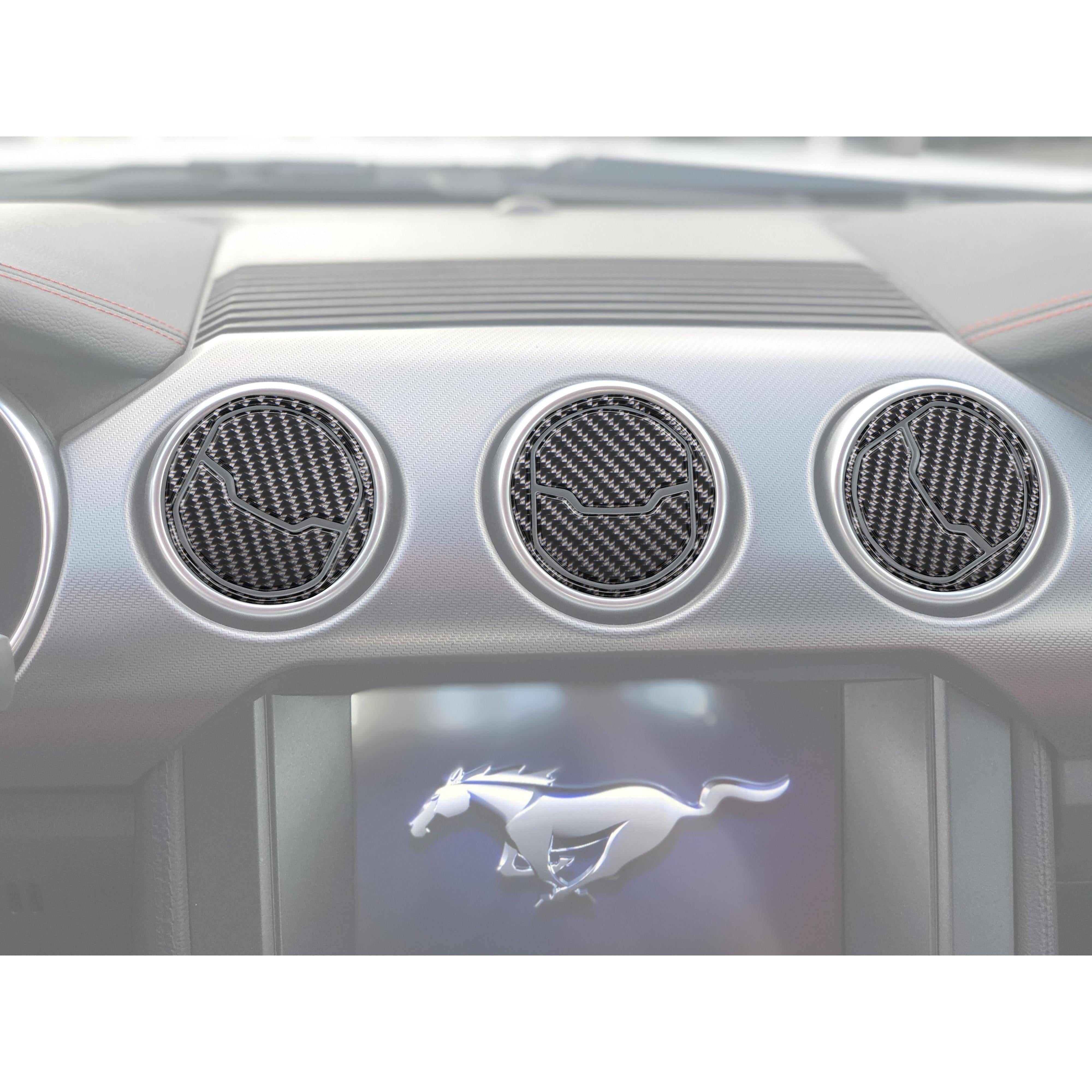 Center A/C Vent Accents Fits 2015-2023 Ford Mustang