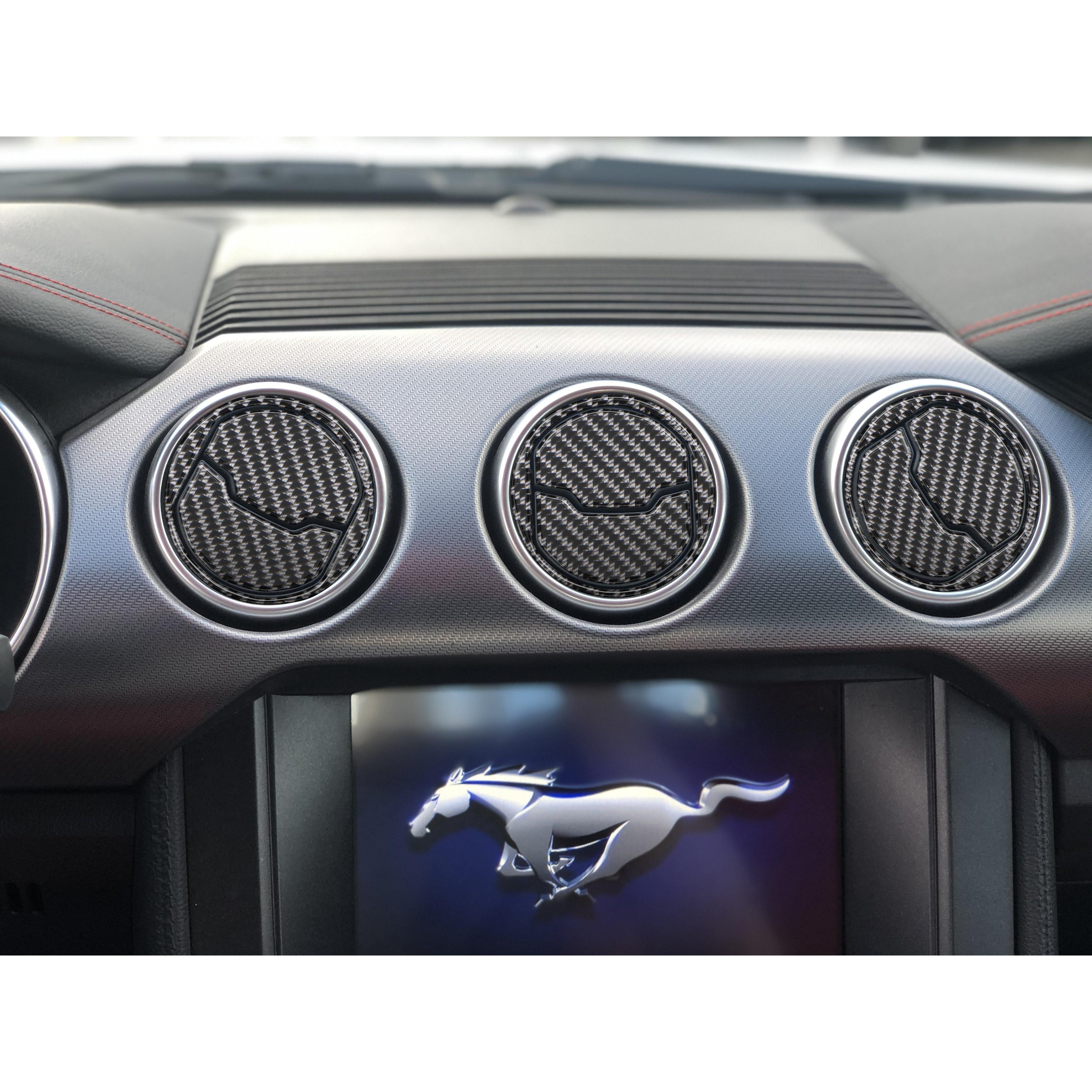 Center A/C Vent Accents Fits 2015-2023 Ford Mustang