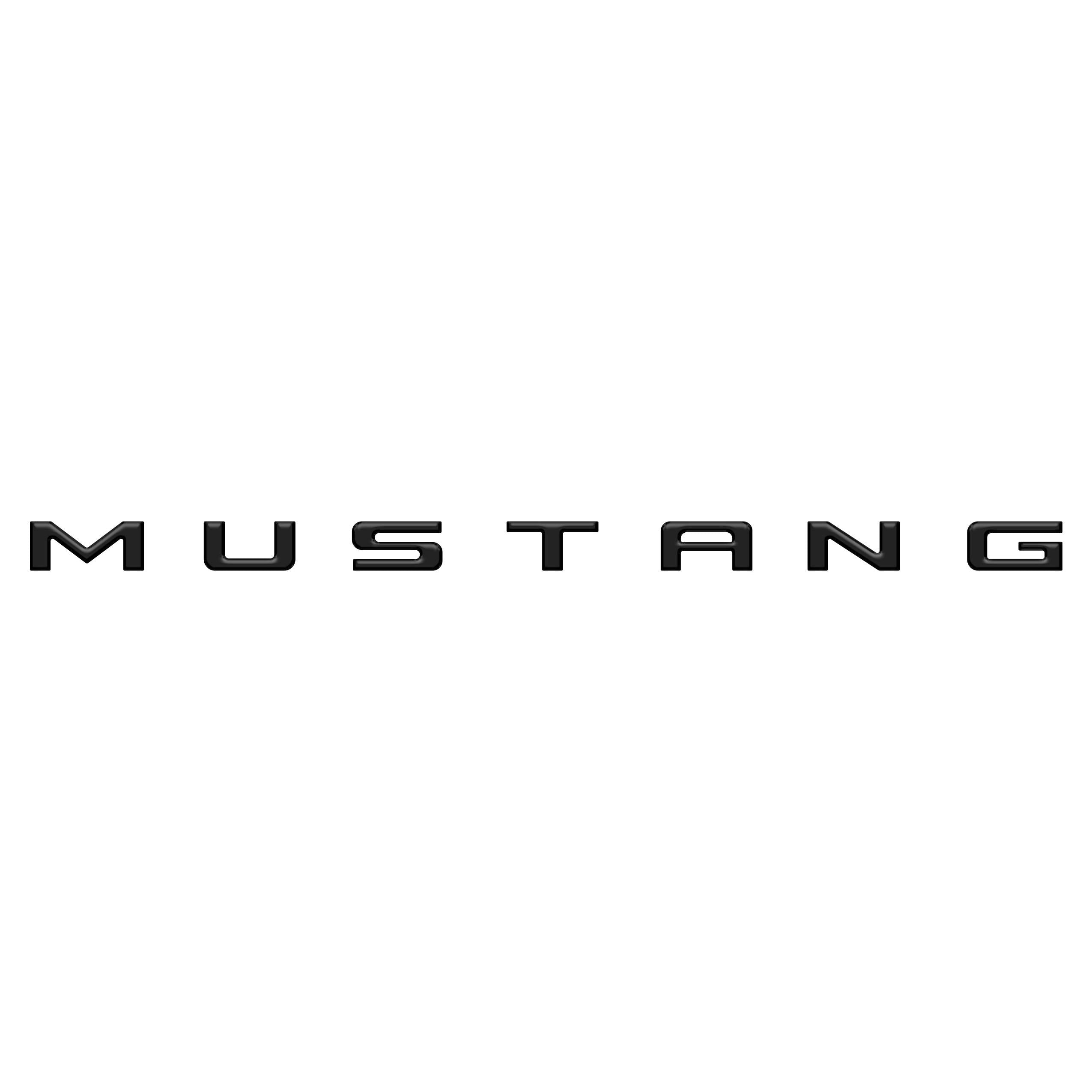 Engine Bay Letter Inserts Fits 2024-2026 Ford Mustang