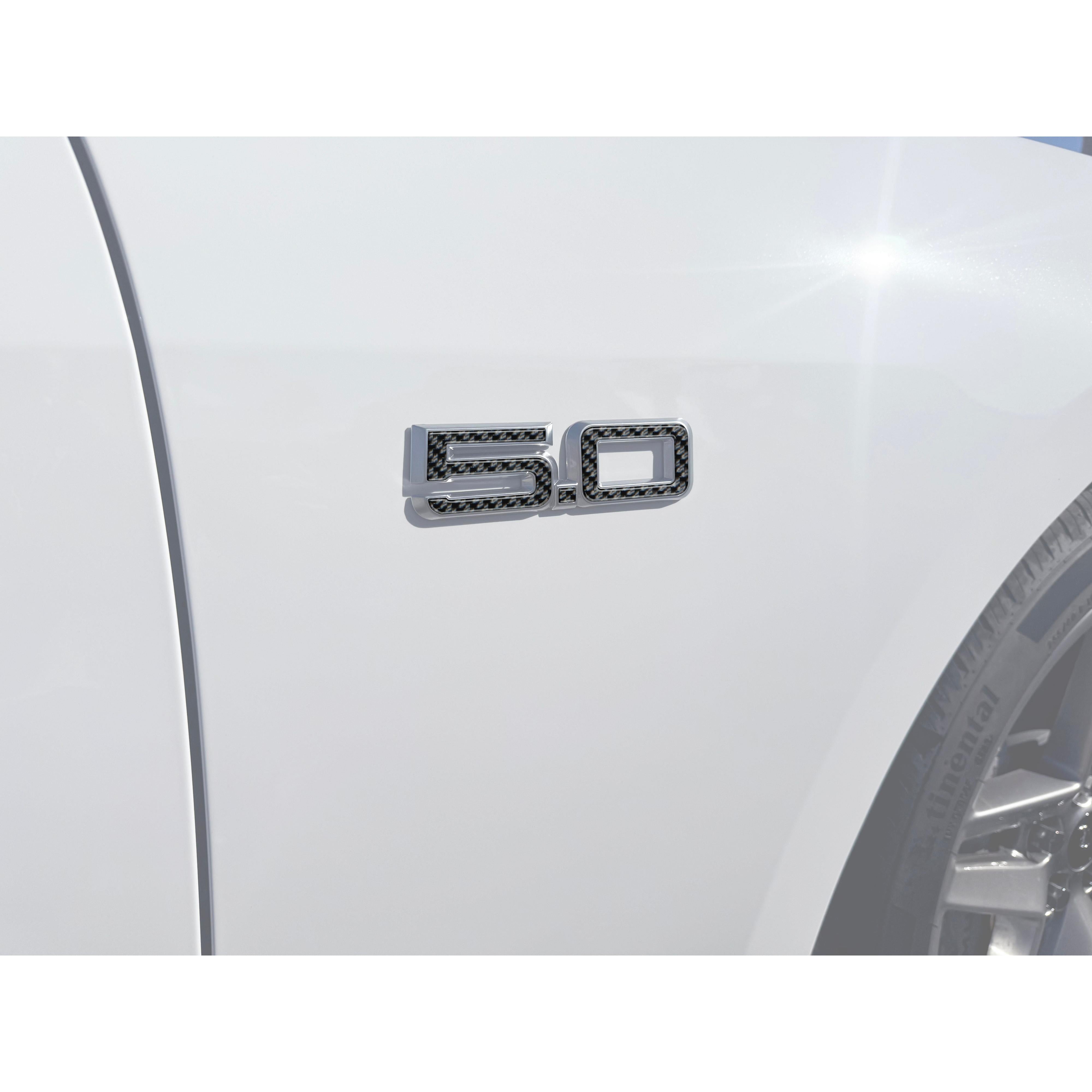 5.0 Emblem Inserts Fits 2024-2026 Ford Mustang