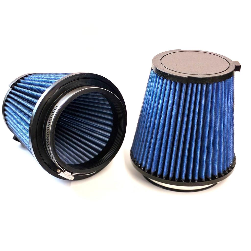 2024-26 Mustang GT / Dark Horse Attack Blue High Velocity Dry Nanofiber Performance Filters