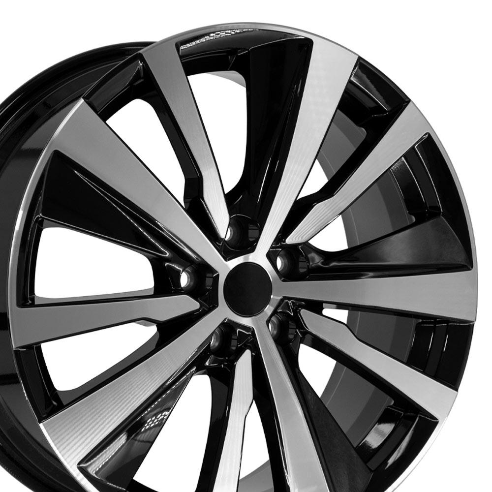19" Replica NS29 fits Nissan Altima 19x8 Black Machined-SR1 Performance